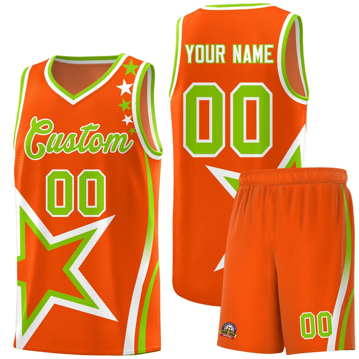 Custom Neon Green Navy-White Side Two-Tone Classic Sports Uniform Basketball Jersey |KXKSHOP