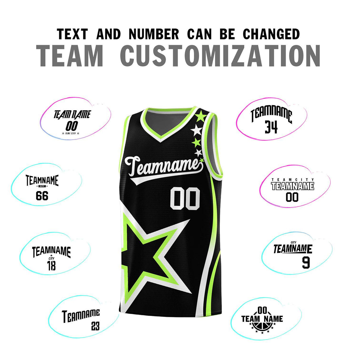 Custom Neon Green Navy-White Side Two-Tone Classic Sports Uniform Basketball Jersey |KXKSHOP