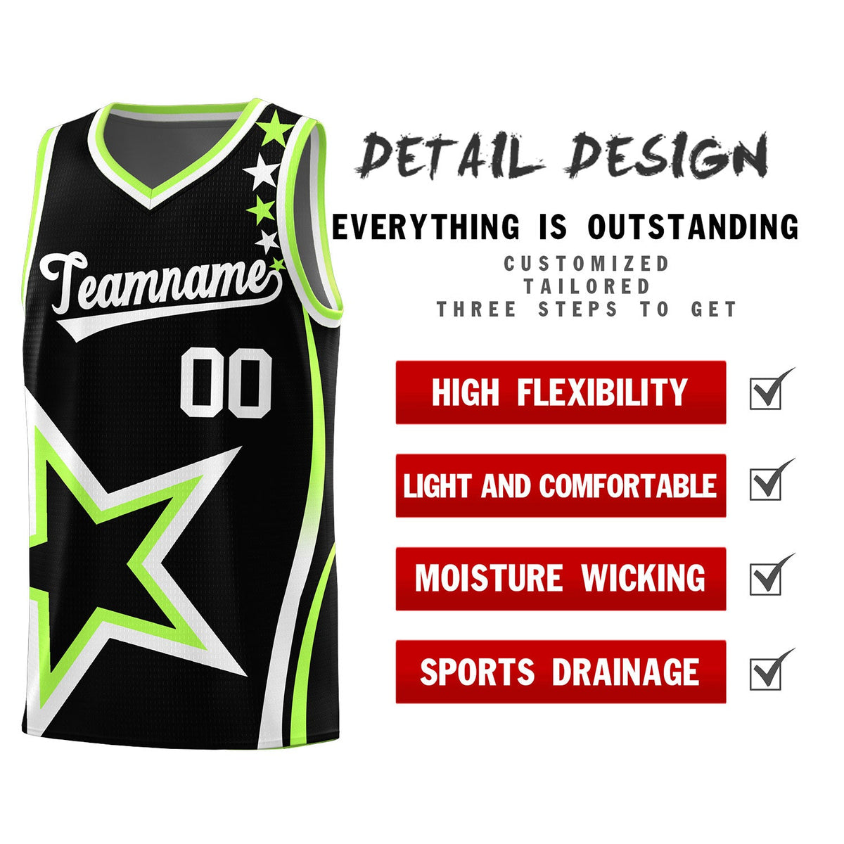 Custom Neon Green Navy-White Side Two-Tone Classic Sports Uniform Basketball Jersey |KXKSHOP