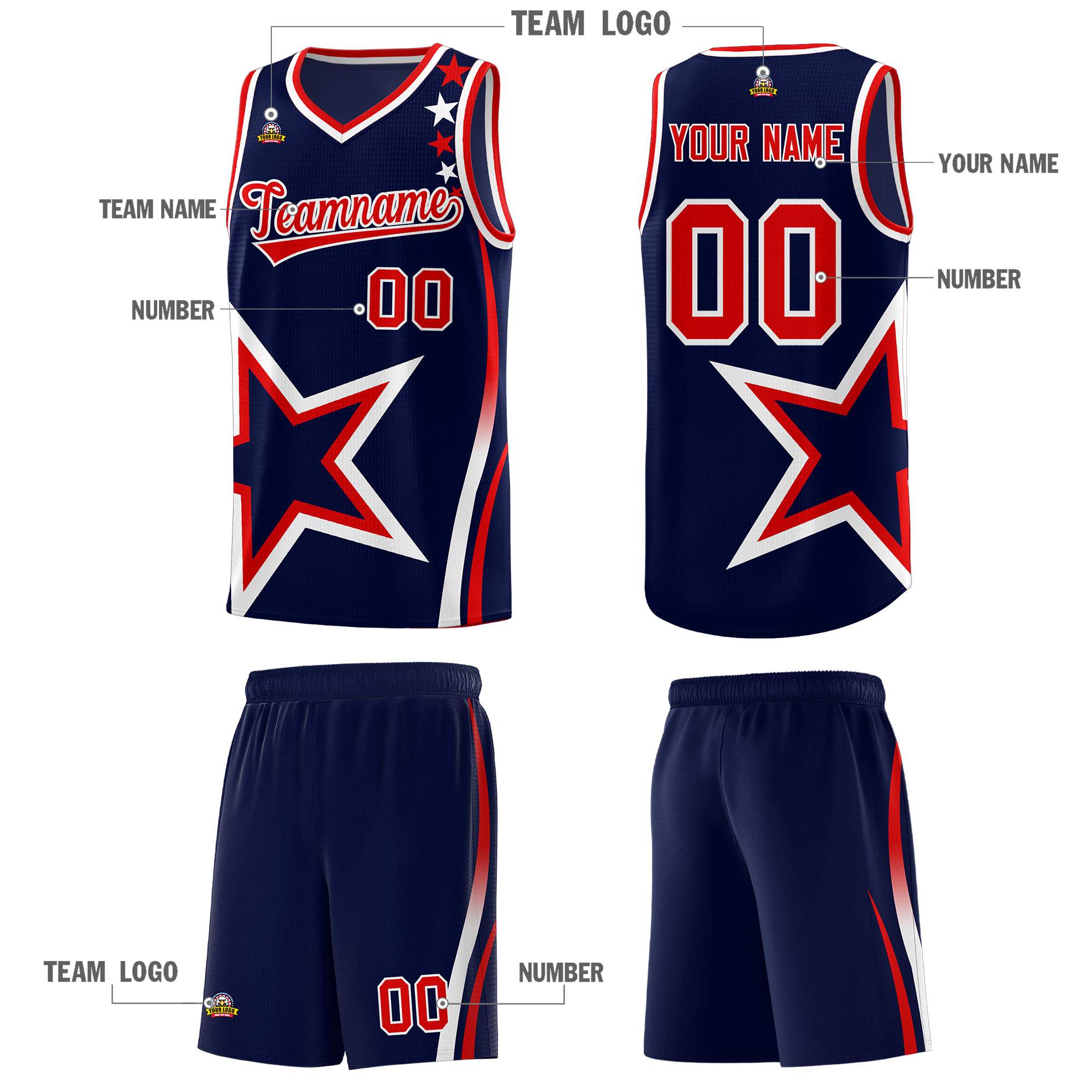 Custom Neon Green Navy-White Side Two-Tone Classic Sports Uniform Basketball Jersey |KXKSHOP