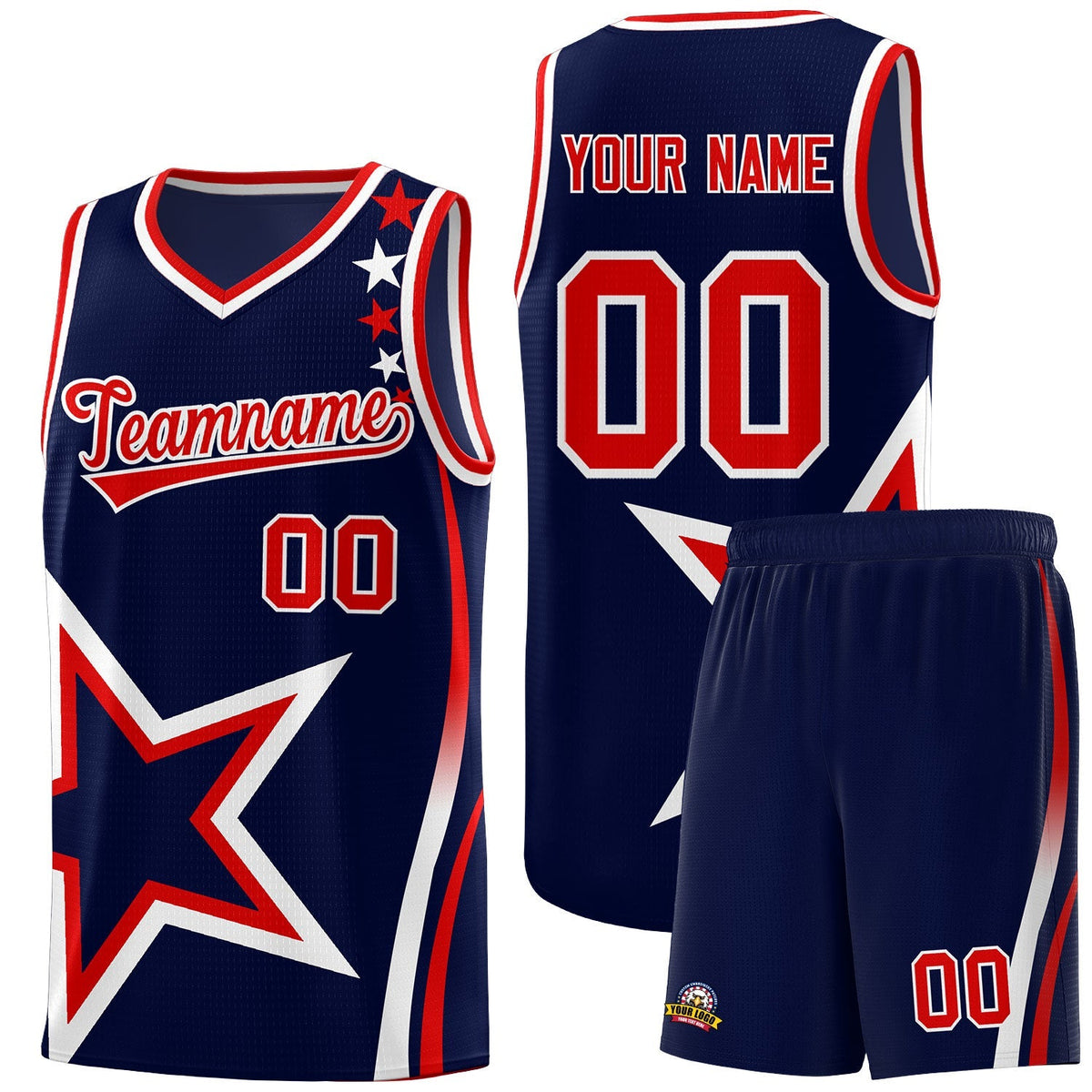 Custom Neon Green Navy-White Side Two-Tone Classic Sports Uniform Basketball Jersey |KXKSHOP