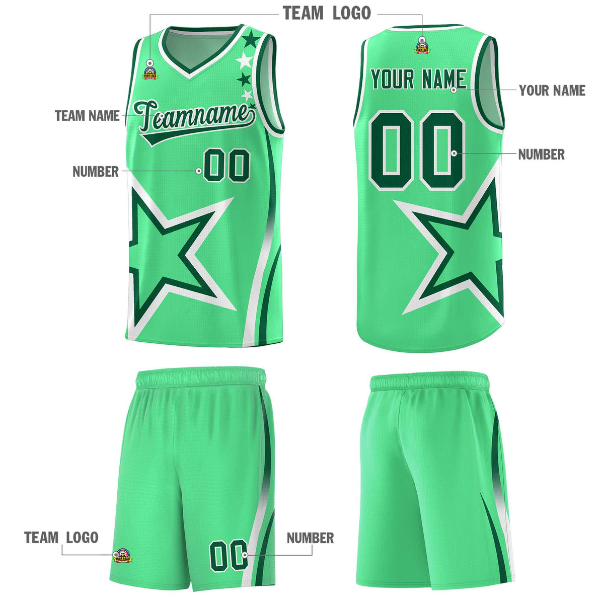 Custom Neon Green Navy-White Side Two-Tone Classic Sports Uniform Basketball Jersey |KXKSHOP