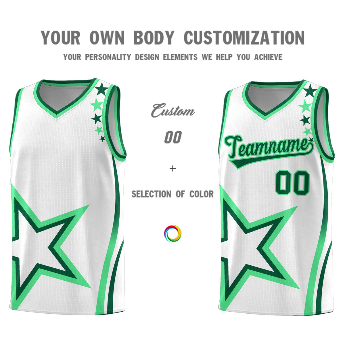 Custom Neon Green Navy-White Side Two-Tone Classic Sports Uniform Basketball Jersey |KXKSHOP