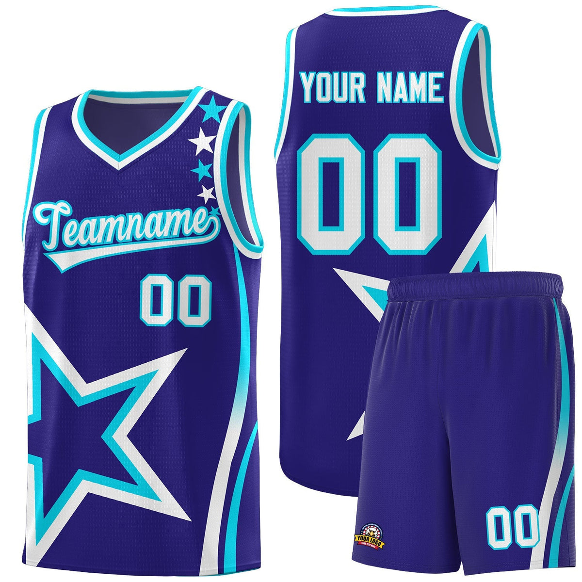 Custom Neon Green Navy-White Side Two-Tone Classic Sports Uniform Basketball Jersey |KXKSHOP