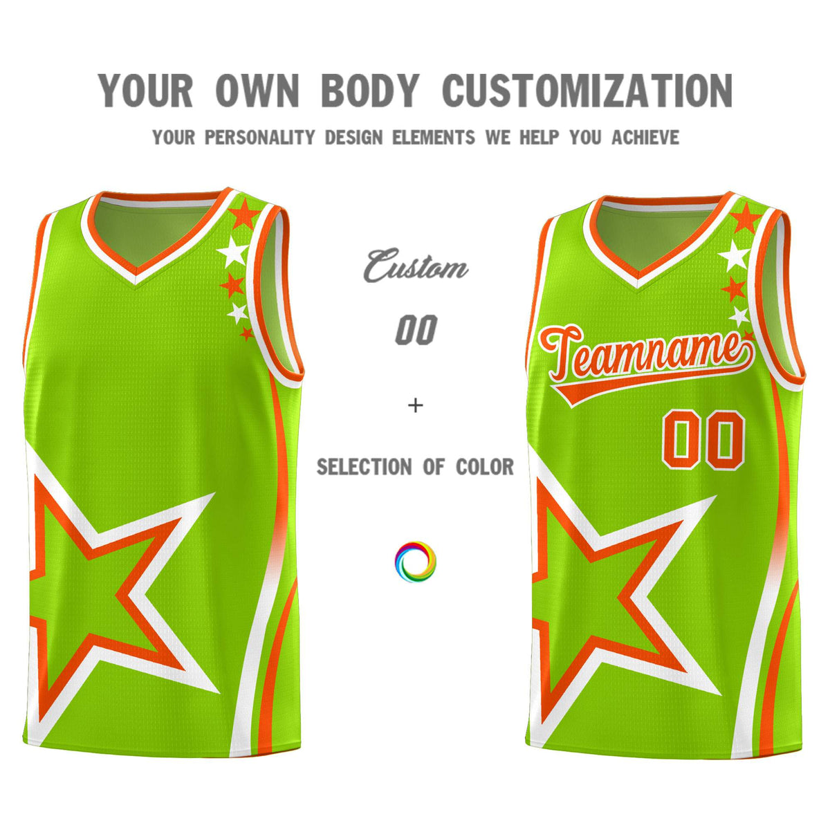 Custom Neon Green Navy-White Side Two-Tone Classic Sports Uniform Basketball Jersey |KXKSHOP