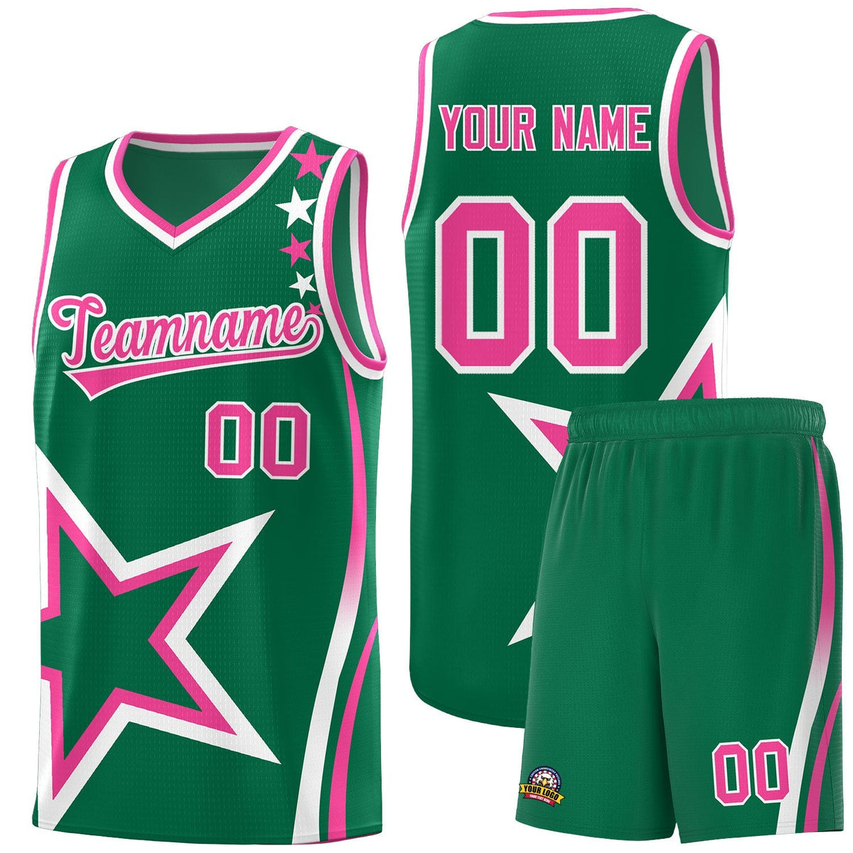 Custom Neon Green Navy-White Side Two-Tone Classic Sports Uniform Basketball Jersey |KXKSHOP