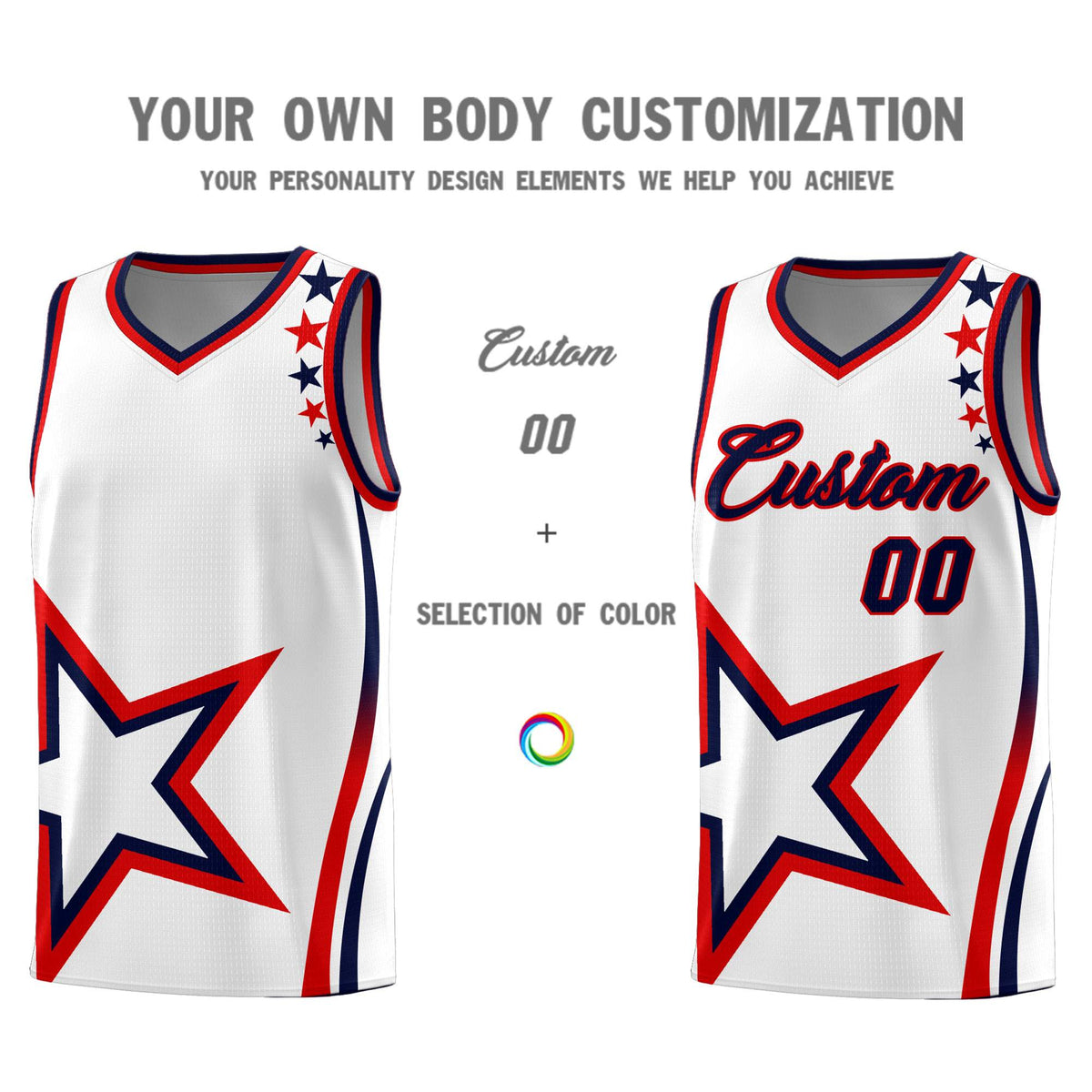 Custom Neon Green Navy-White Side Two-Tone Classic Sports Uniform Basketball Jersey |KXKSHOP