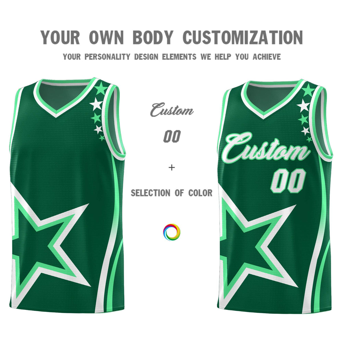 Custom Neon Green Navy-White Side Two-Tone Classic Sports Uniform Basketball Jersey |KXKSHOP