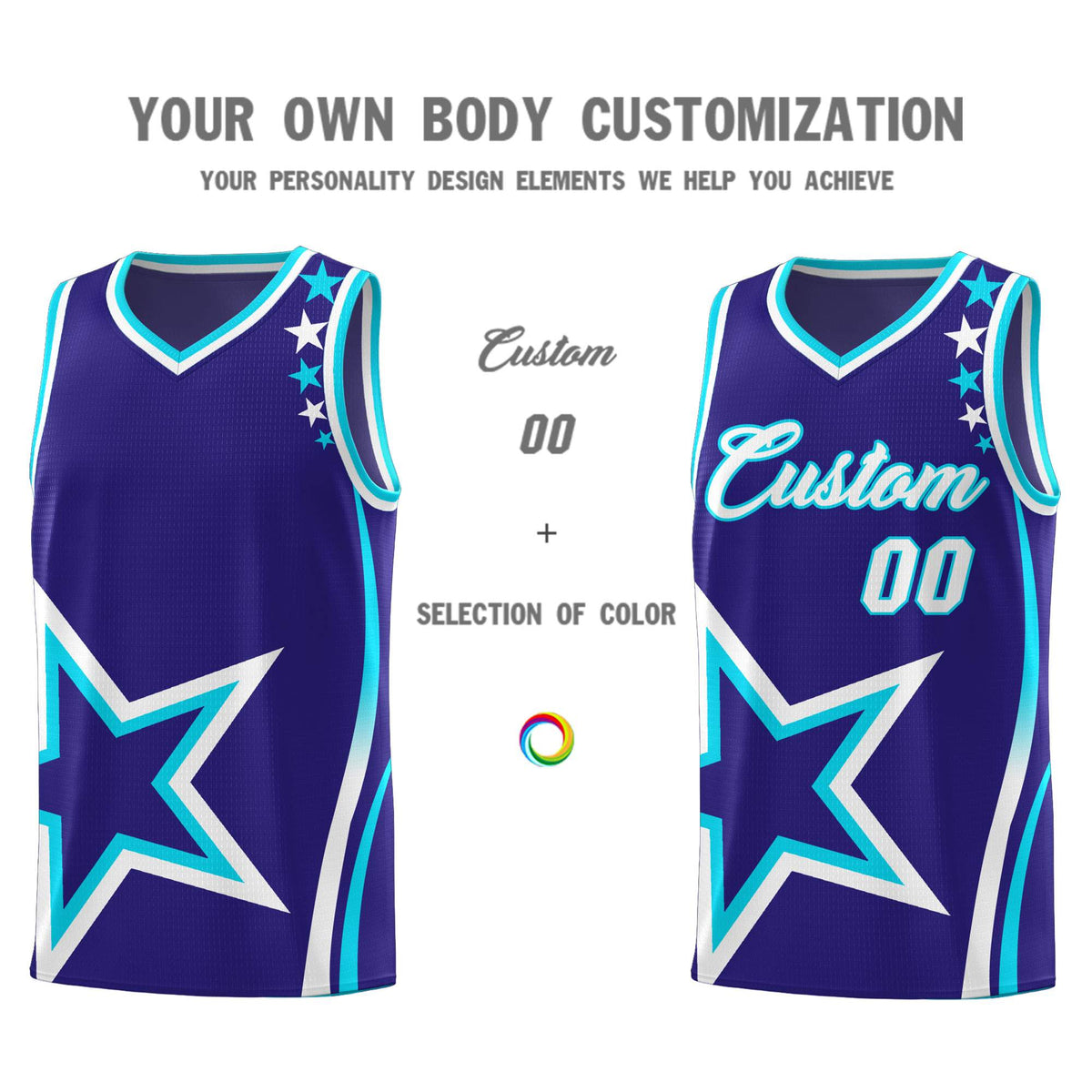 Custom Neon Green Navy-White Side Two-Tone Classic Sports Uniform Basketball Jersey |KXKSHOP