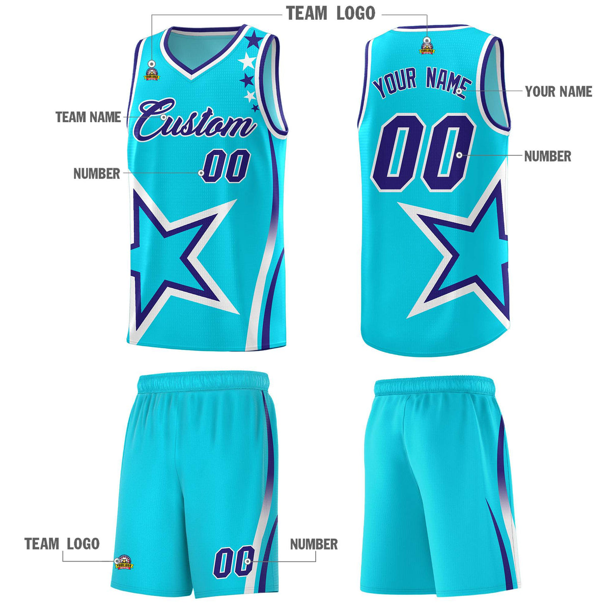 Custom Neon Green Navy-White Side Two-Tone Classic Sports Uniform Basketball Jersey |KXKSHOP