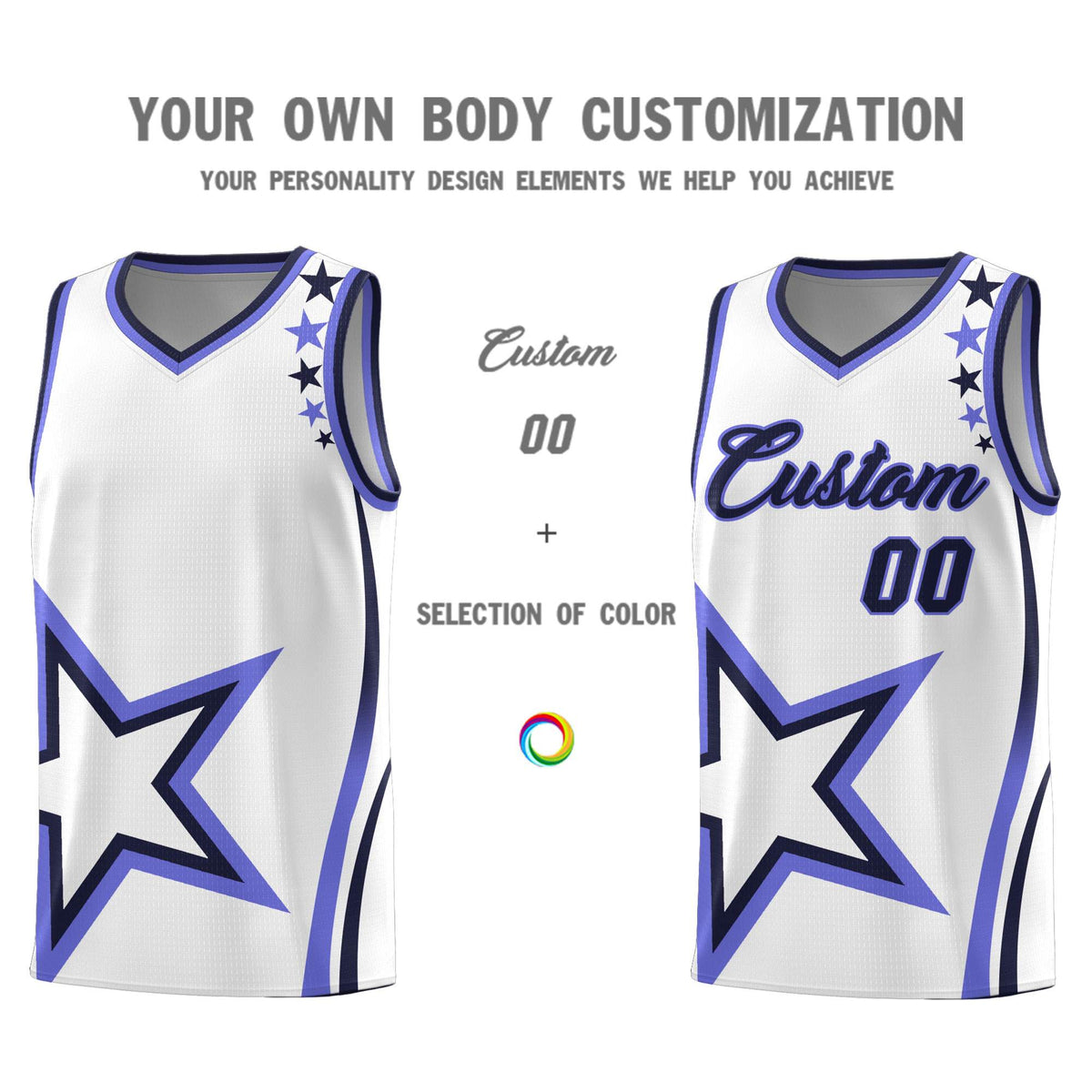 Custom Neon Green Navy-White Side Two-Tone Classic Sports Uniform Basketball Jersey |KXKSHOP