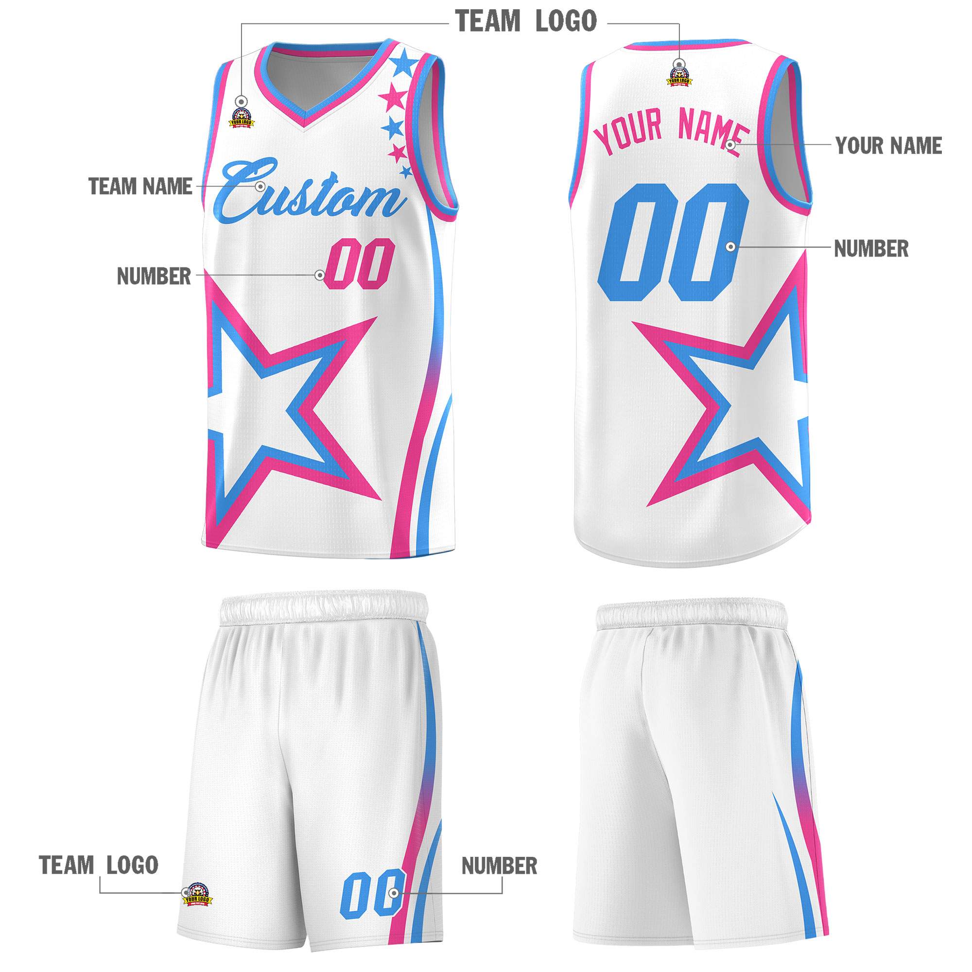 Custom Neon Green Navy-White Side Two-Tone Classic Sports Uniform Basketball Jersey |KXKSHOP