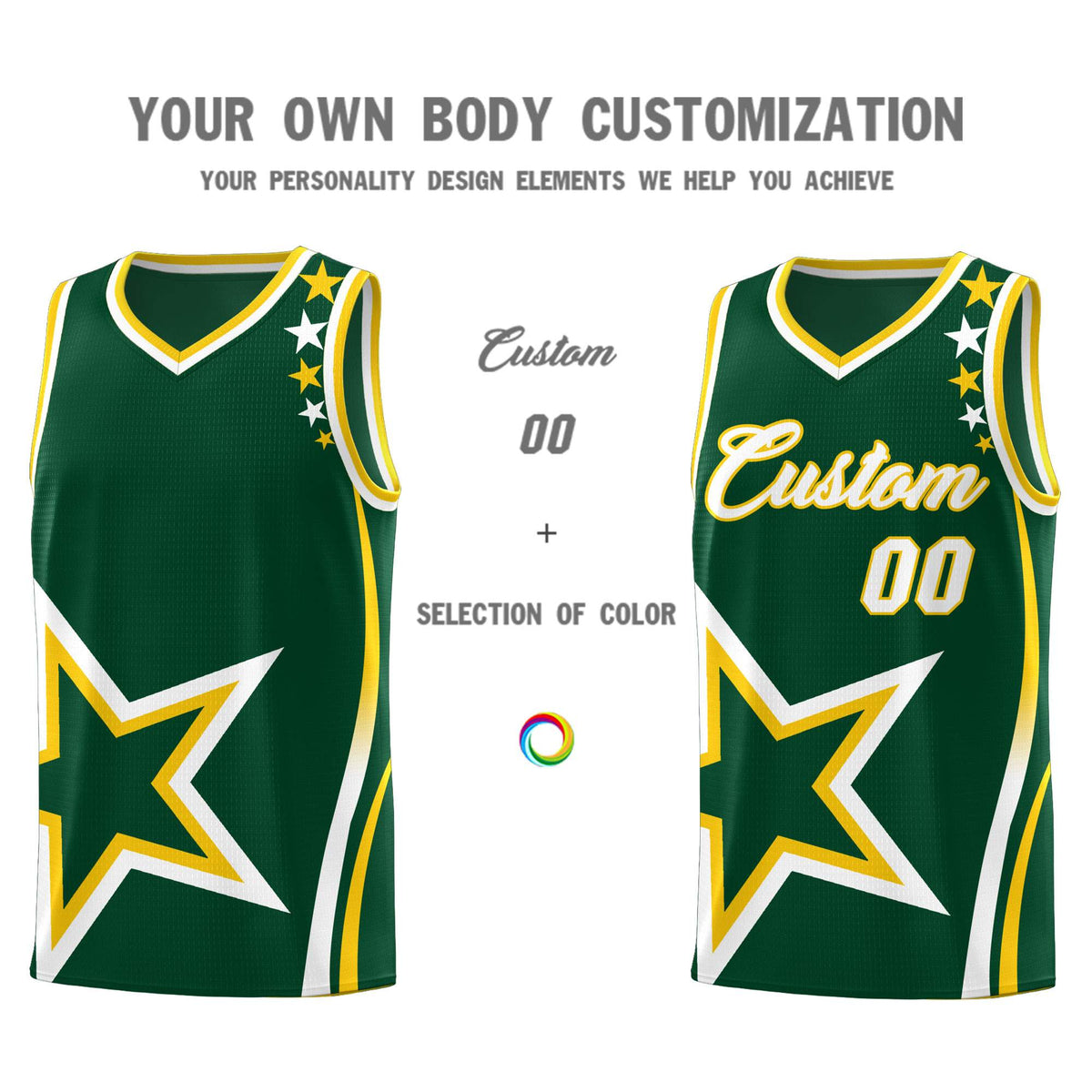 Custom Neon Green Navy-White Side Two-Tone Classic Sports Uniform Basketball Jersey |KXKSHOP