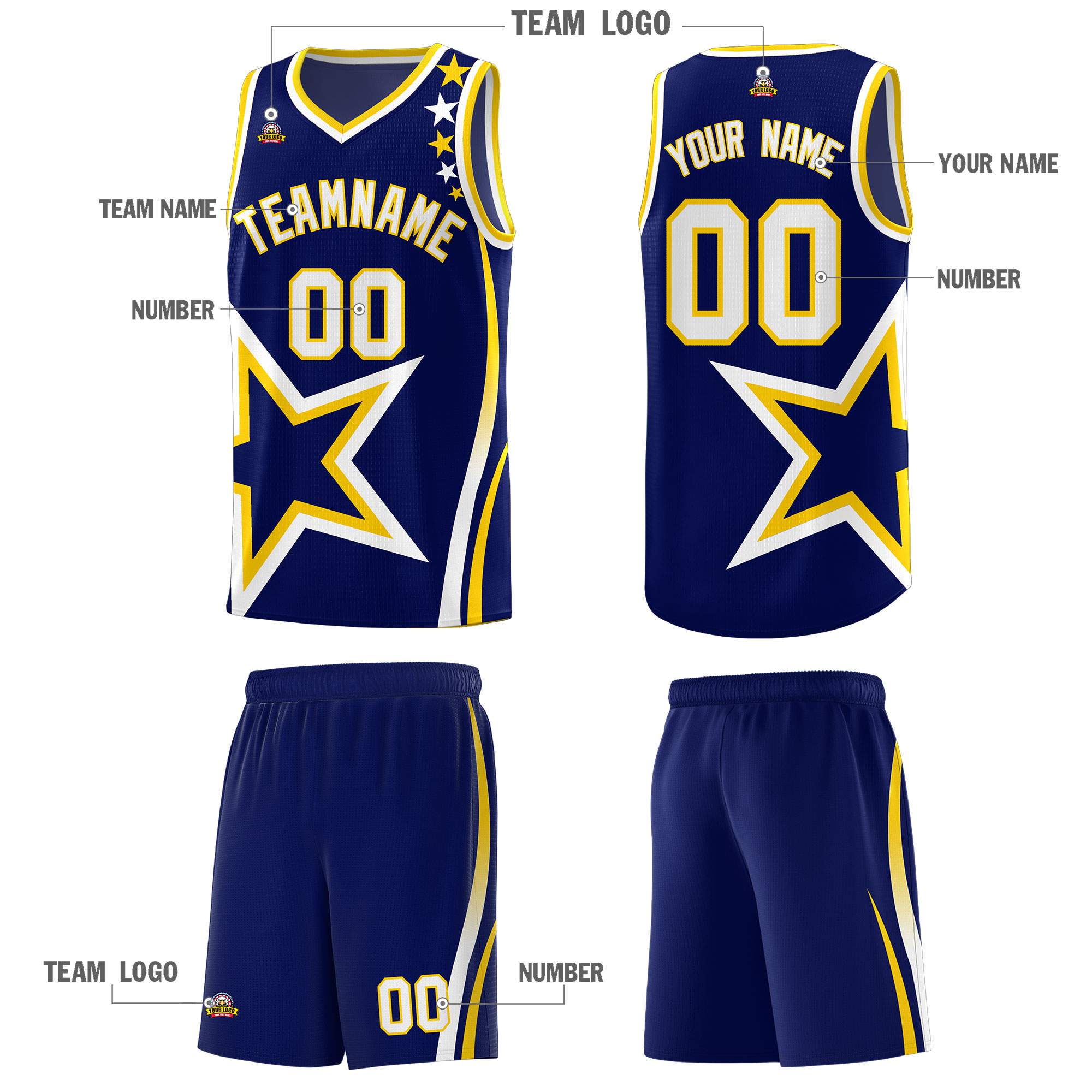 Custom Neon Green Navy-White Side Two-Tone Classic Sports Uniform Basketball Jersey |KXKSHOP