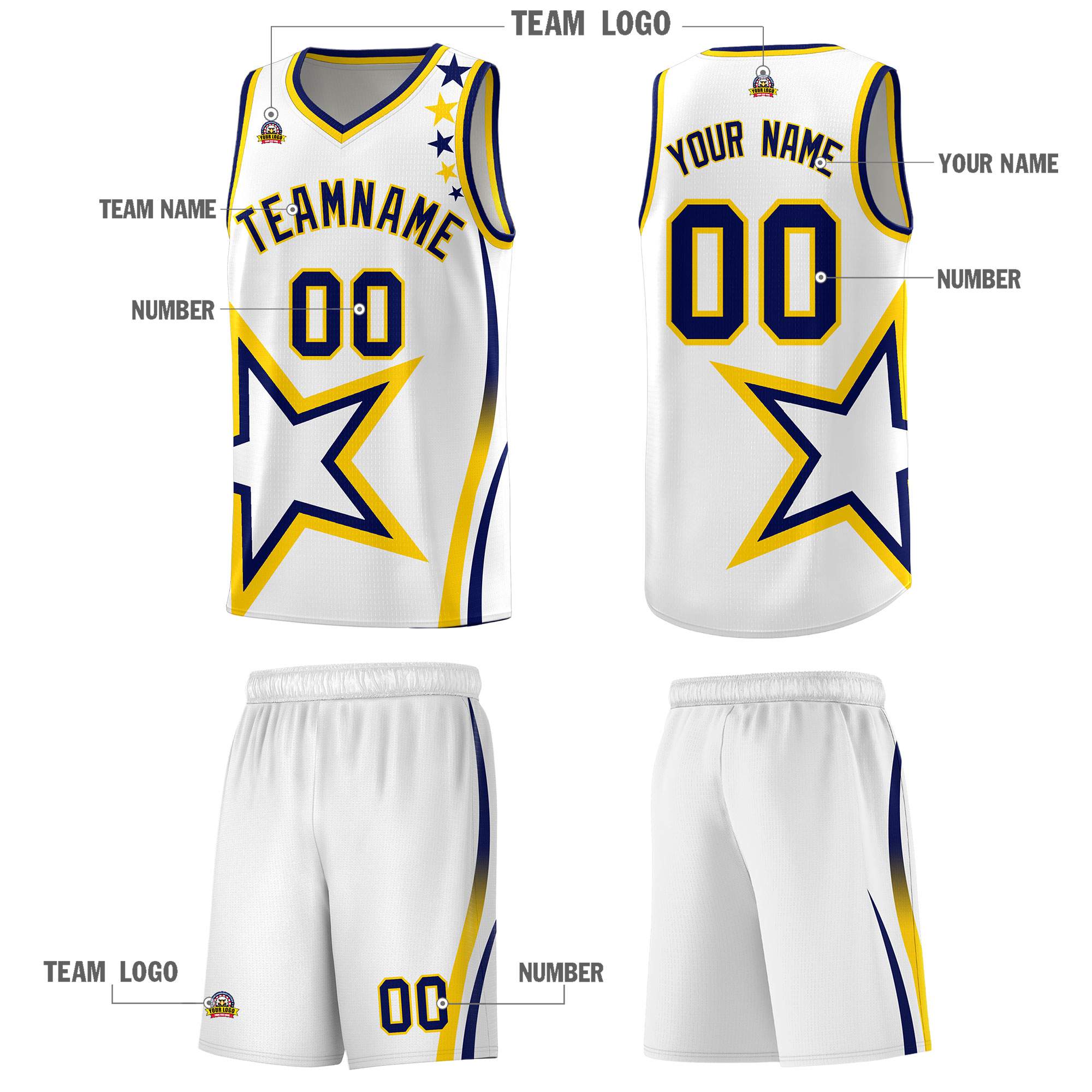 Custom Neon Green Navy-White Side Two-Tone Classic Sports Uniform Basketball Jersey |KXKSHOP