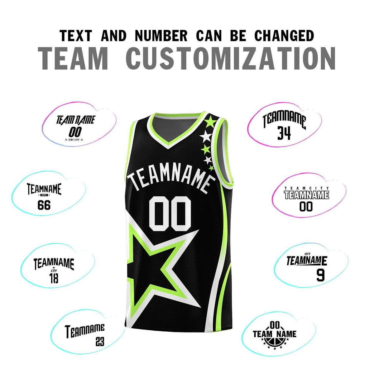 Custom Neon Green Navy-White Side Two-Tone Classic Sports Uniform Basketball Jersey |KXKSHOP
