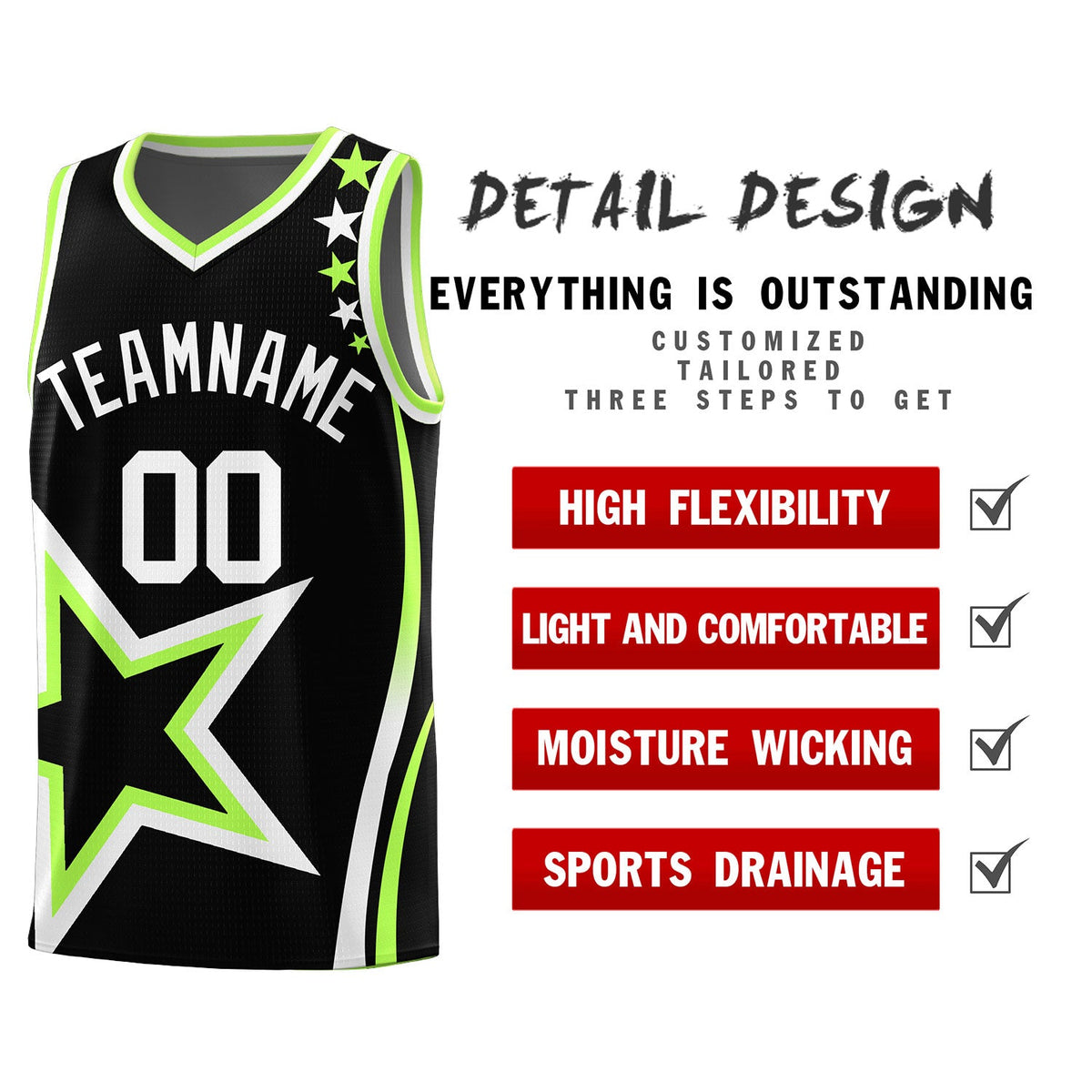 Custom Neon Green Navy-White Side Two-Tone Classic Sports Uniform Basketball Jersey |KXKSHOP