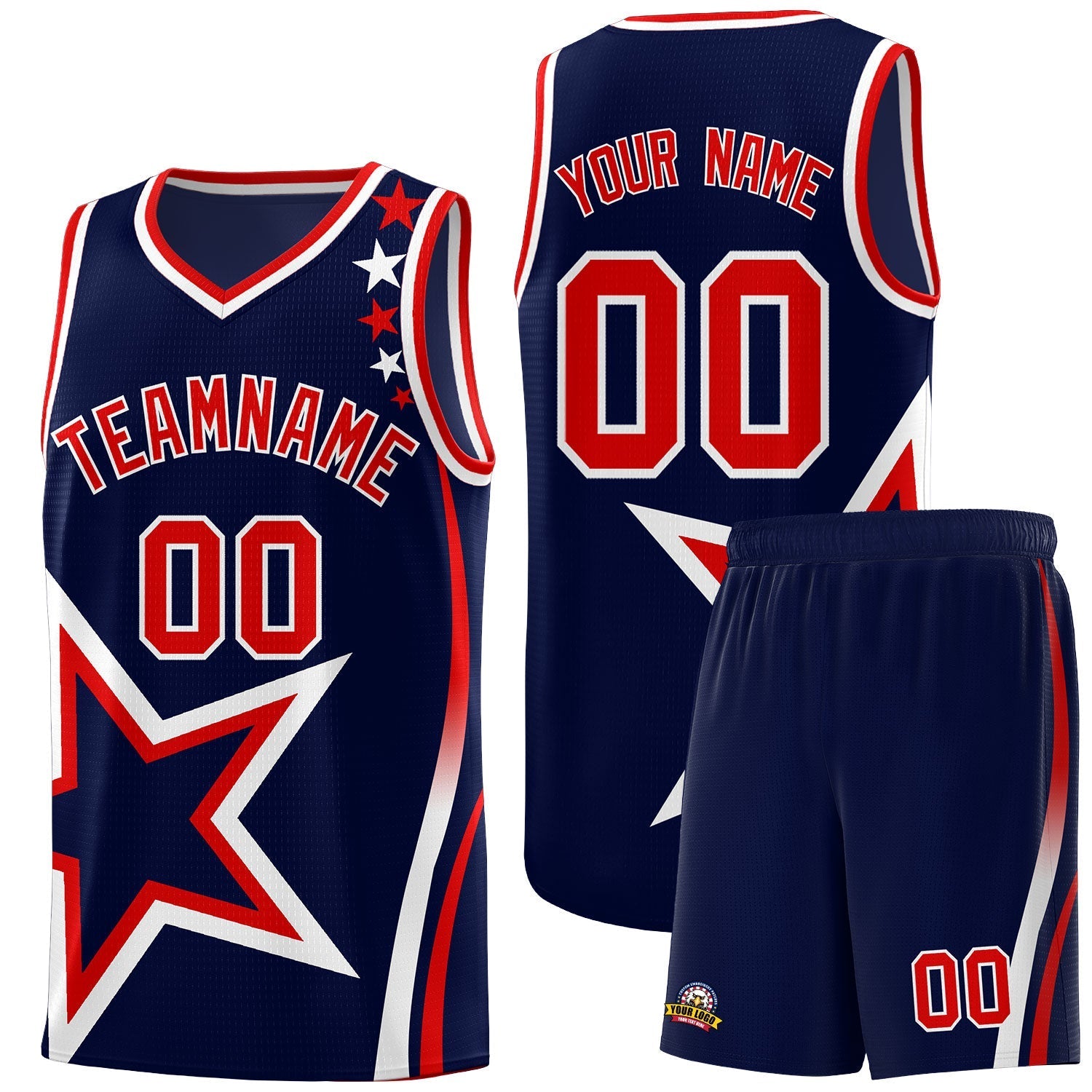 Custom Neon Green Navy-White Side Two-Tone Classic Sports Uniform Basketball Jersey |KXKSHOP