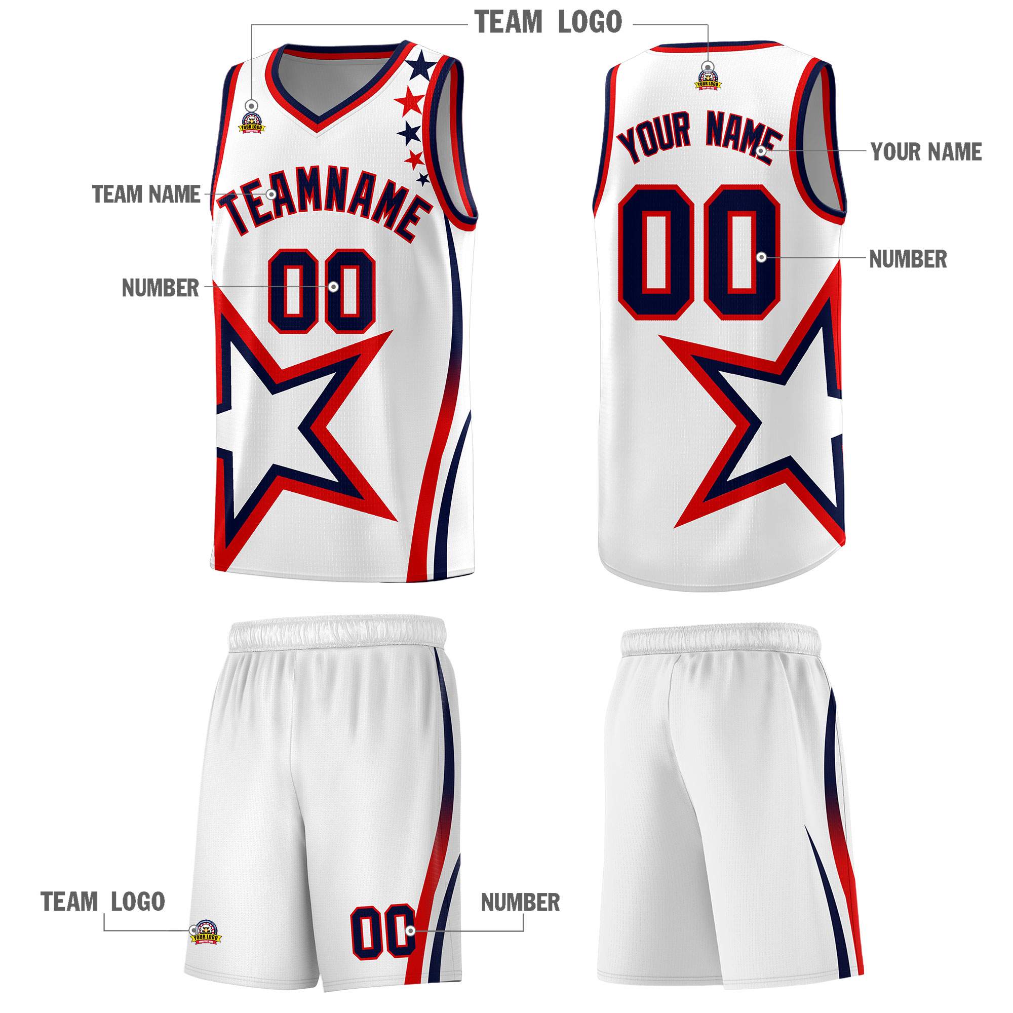 Custom Neon Green Navy-White Side Two-Tone Classic Sports Uniform Basketball Jersey |KXKSHOP