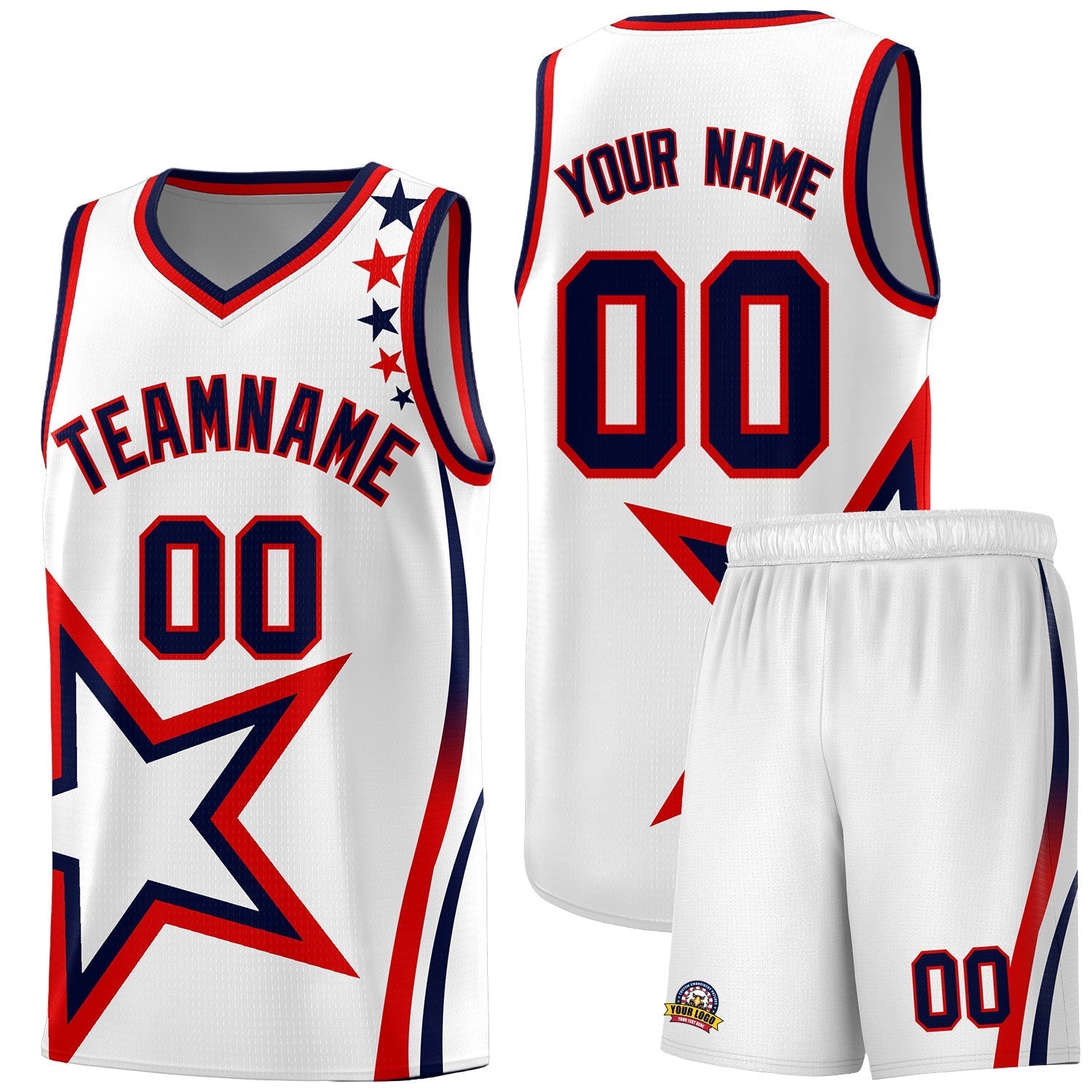 Custom Neon Green Navy-White Side Two-Tone Classic Sports Uniform Basketball Jersey |KXKSHOP