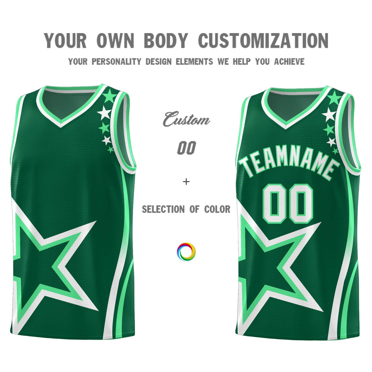 Custom Neon Green Navy-White Side Two-Tone Classic Sports Uniform Basketball Jersey |KXKSHOP
