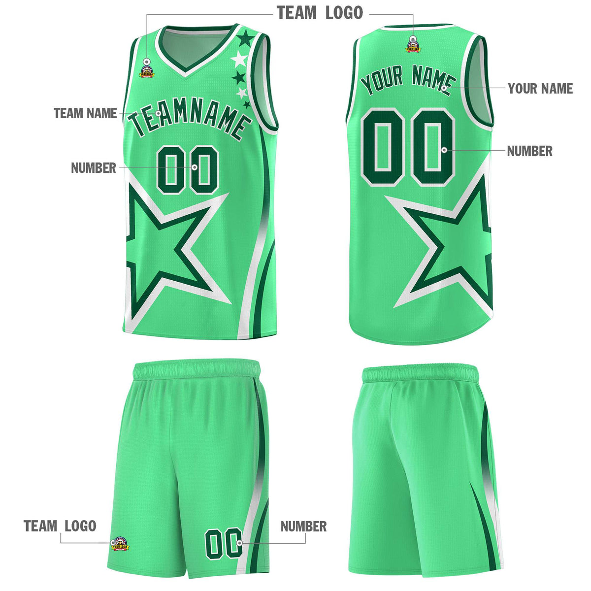 Custom Neon Green Navy-White Side Two-Tone Classic Sports Uniform Basketball Jersey |KXKSHOP