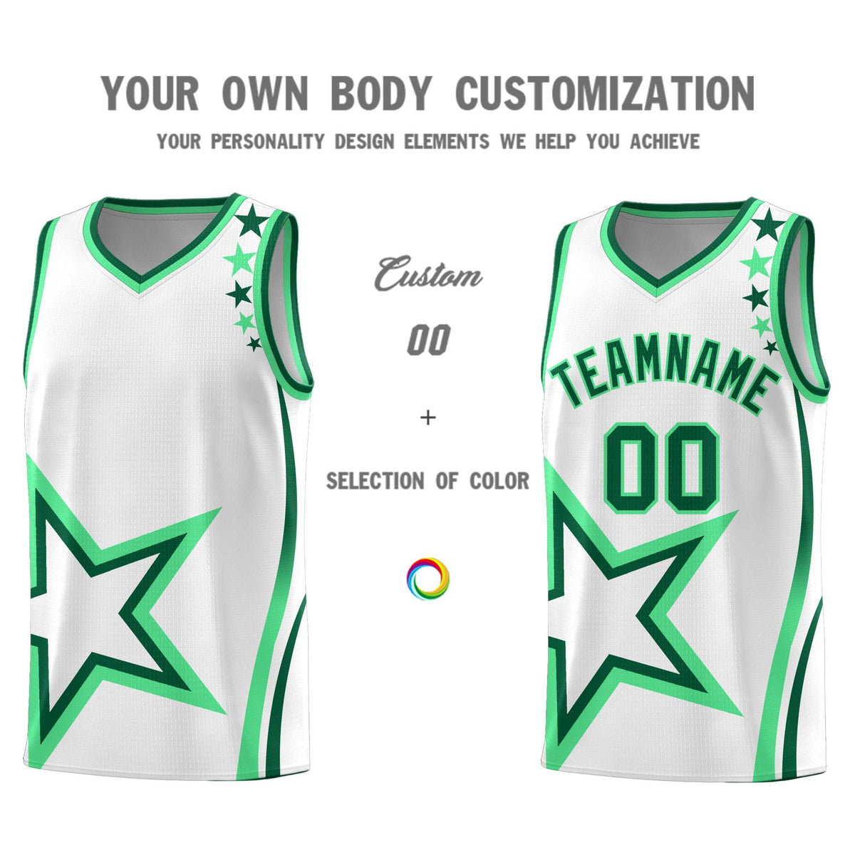 Custom Neon Green Navy-White Side Two-Tone Classic Sports Uniform Basketball Jersey |KXKSHOP