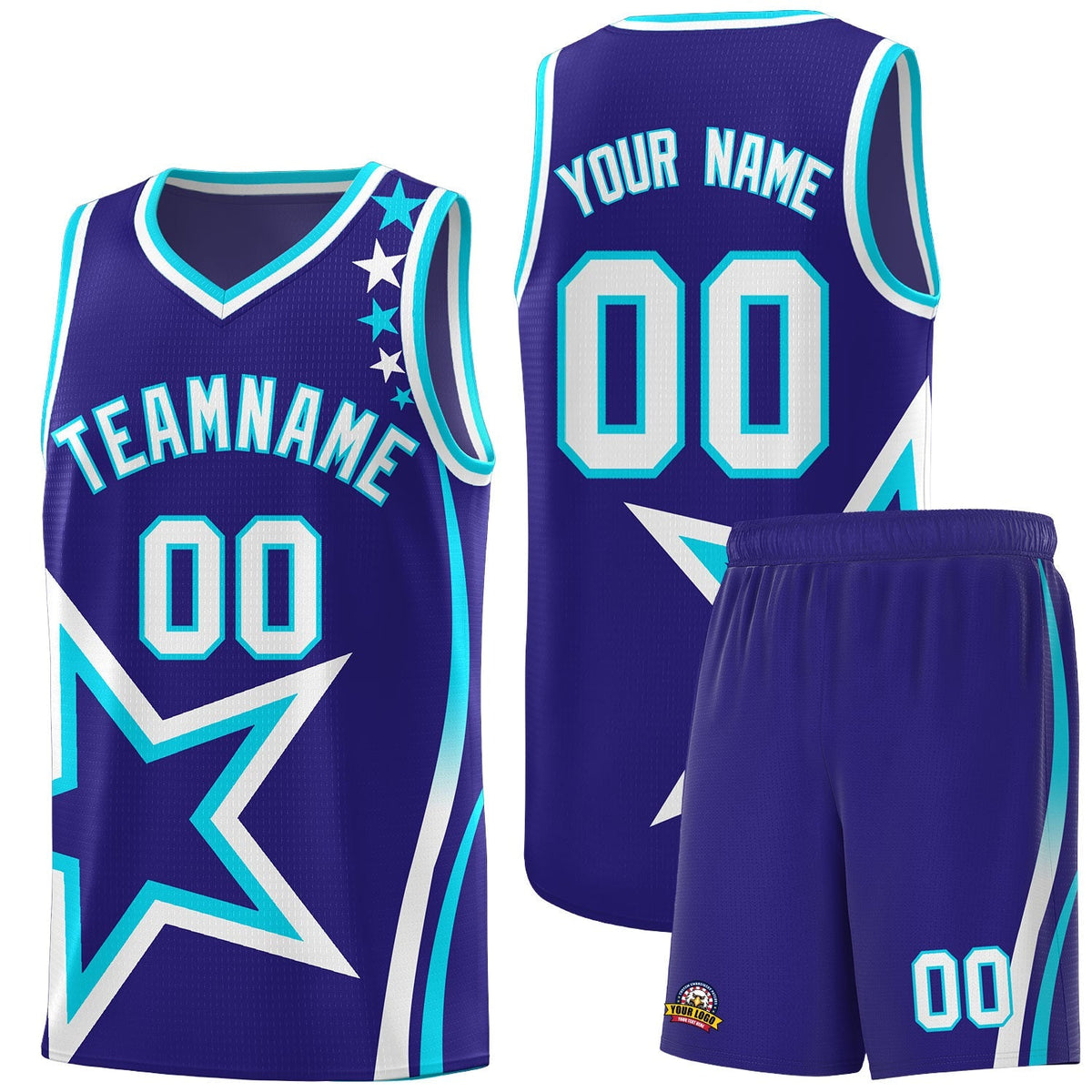 Custom Neon Green Navy-White Side Two-Tone Classic Sports Uniform Basketball Jersey |KXKSHOP