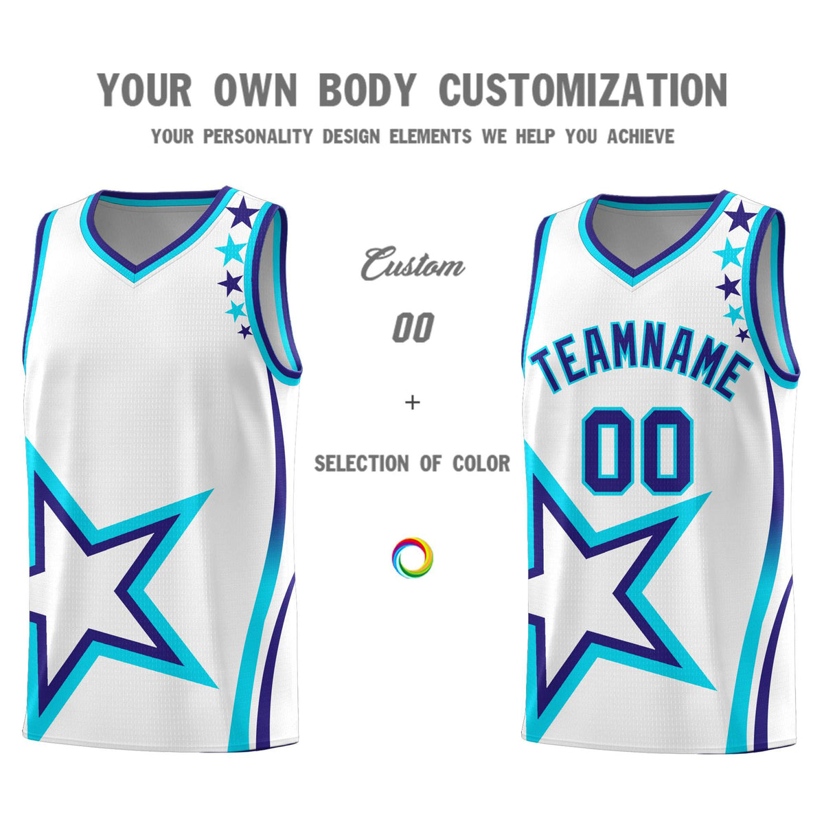 Custom Neon Green Navy-White Side Two-Tone Classic Sports Uniform Basketball Jersey |KXKSHOP