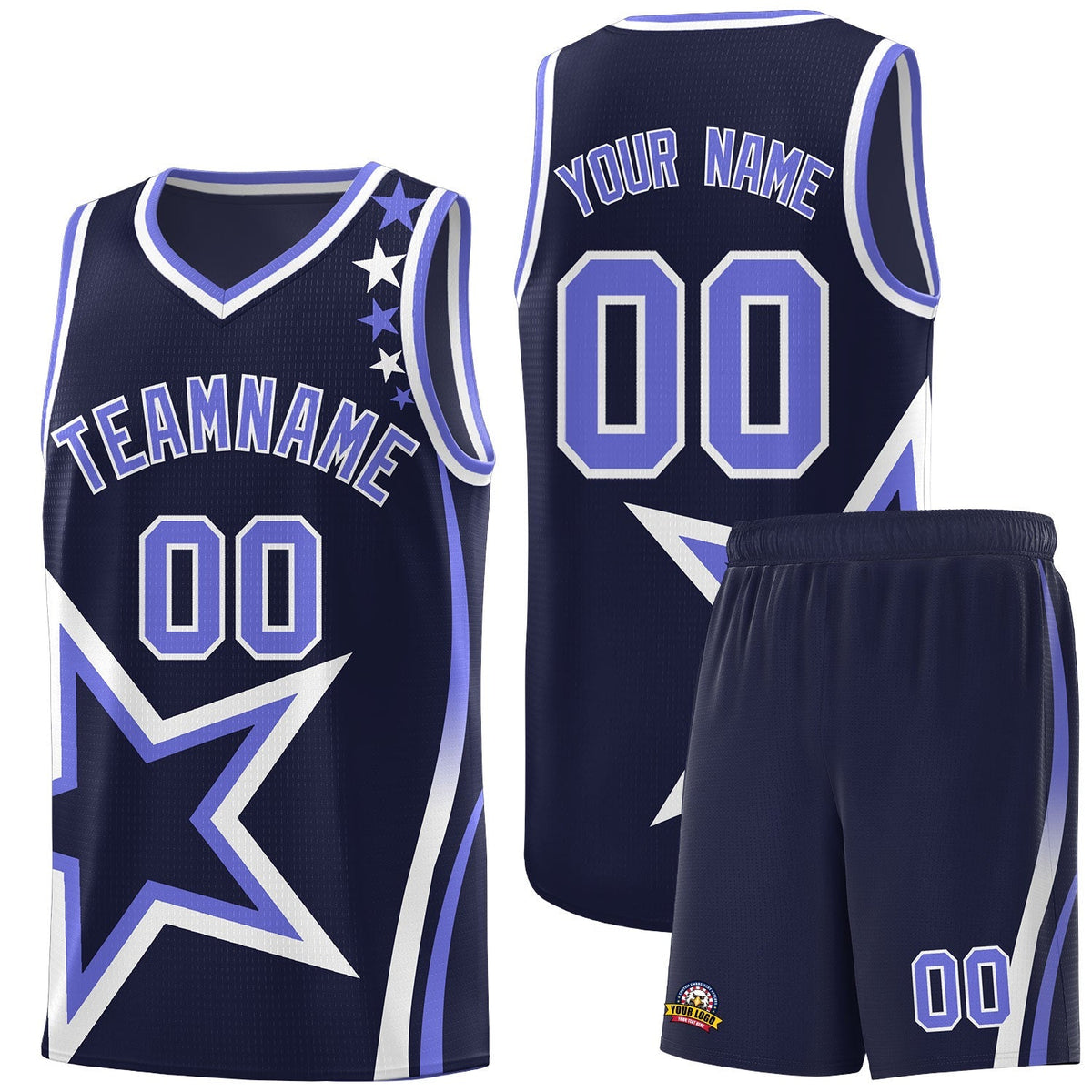 Custom Neon Green Navy-White Side Two-Tone Classic Sports Uniform Basketball Jersey |KXKSHOP
