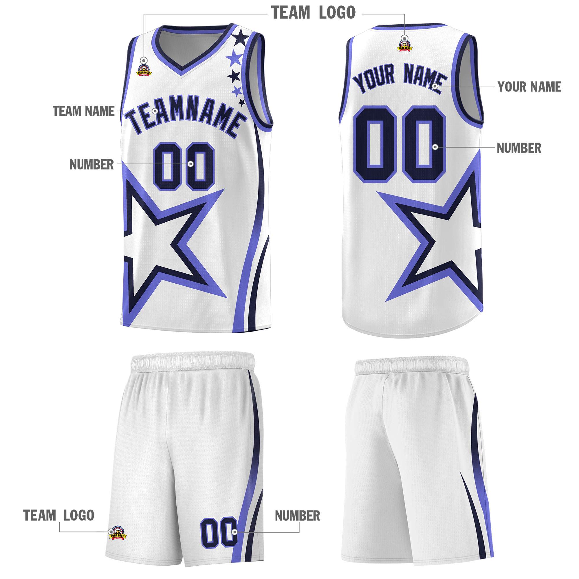 Custom Neon Green Navy-White Side Two-Tone Classic Sports Uniform Basketball Jersey |KXKSHOP