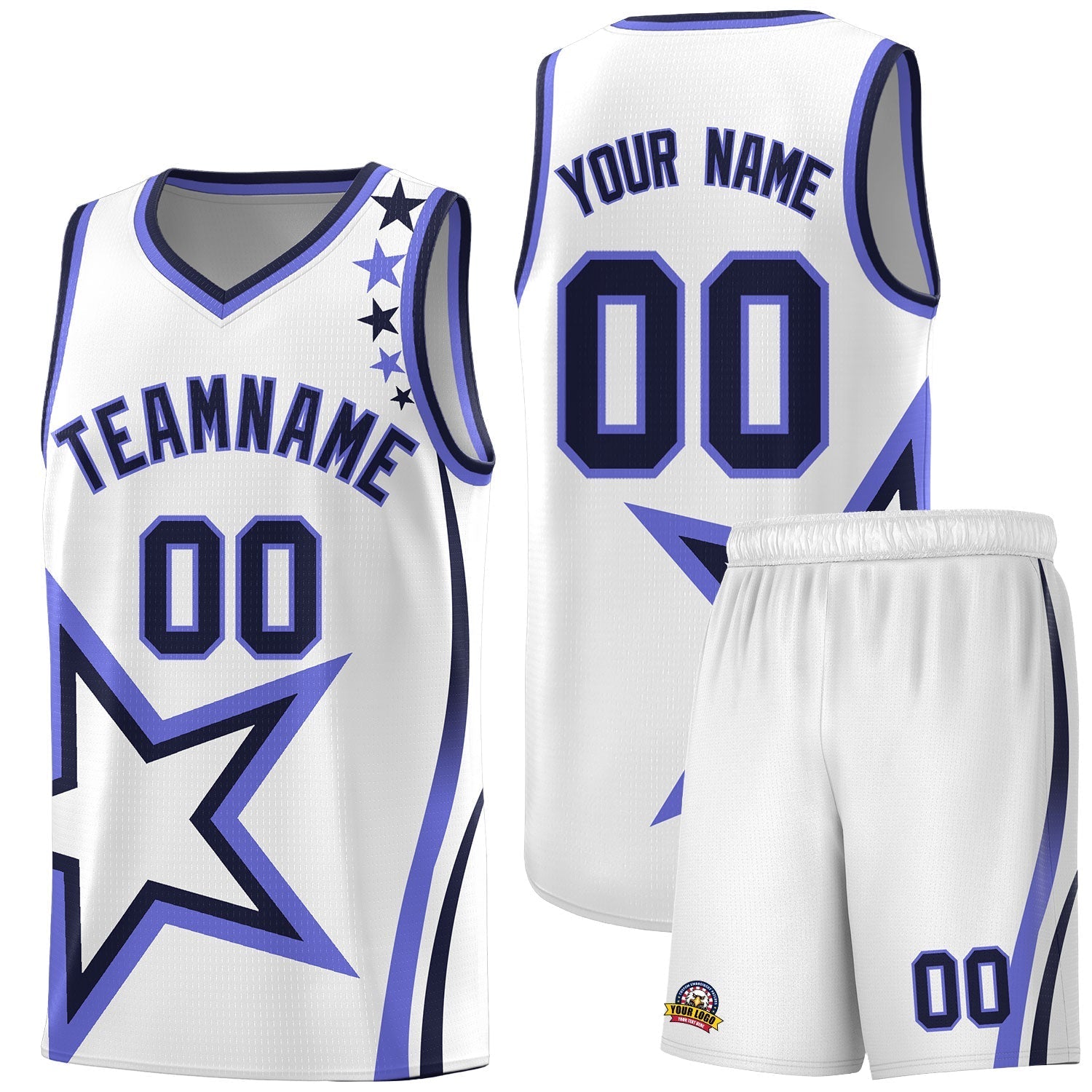 Custom Neon Green Navy-White Side Two-Tone Classic Sports Uniform Basketball Jersey |KXKSHOP