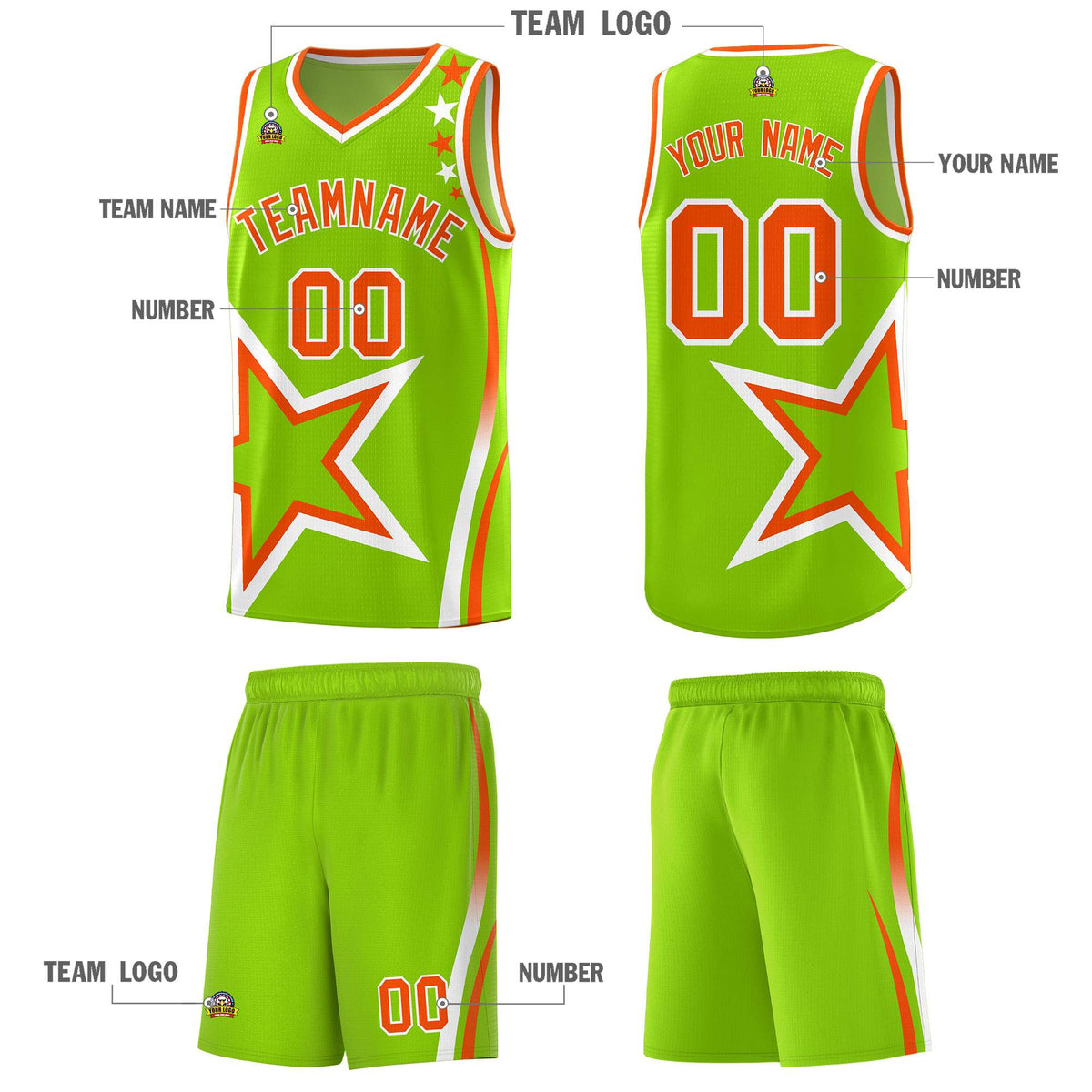 Custom Neon Green Navy-White Side Two-Tone Classic Sports Uniform Basketball Jersey |KXKSHOP