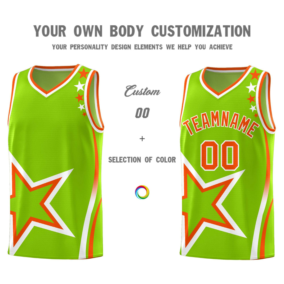 Custom Neon Green Navy-White Side Two-Tone Classic Sports Uniform Basketball Jersey |KXKSHOP