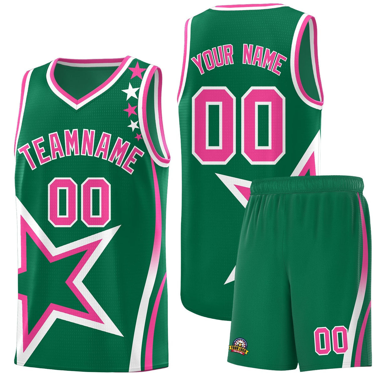 Custom Neon Green Navy-White Side Two-Tone Classic Sports Uniform Basketball Jersey |KXKSHOP