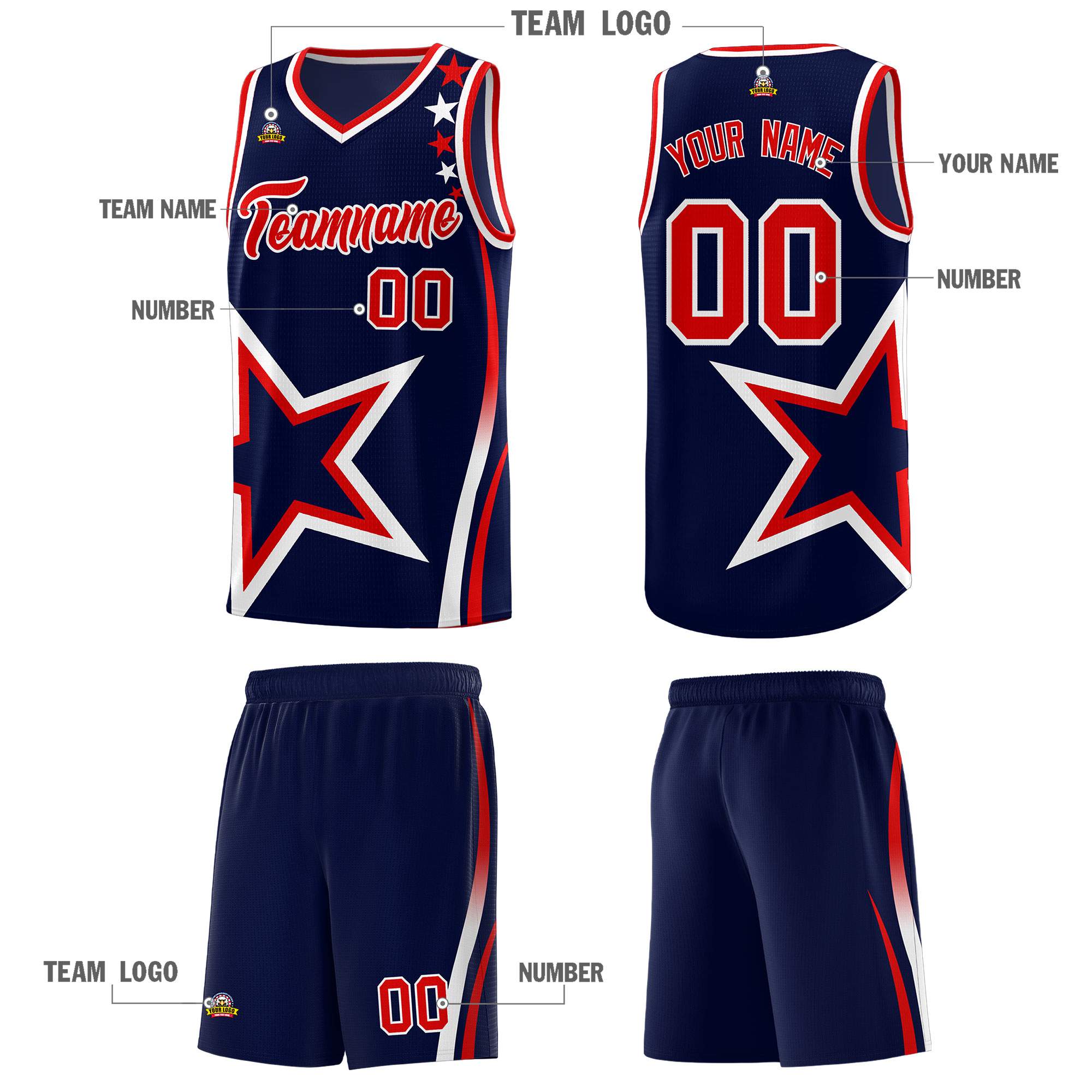 Custom Neon Green Navy-White Side Two-Tone Classic Sports Uniform Basketball Jersey |KXKSHOP