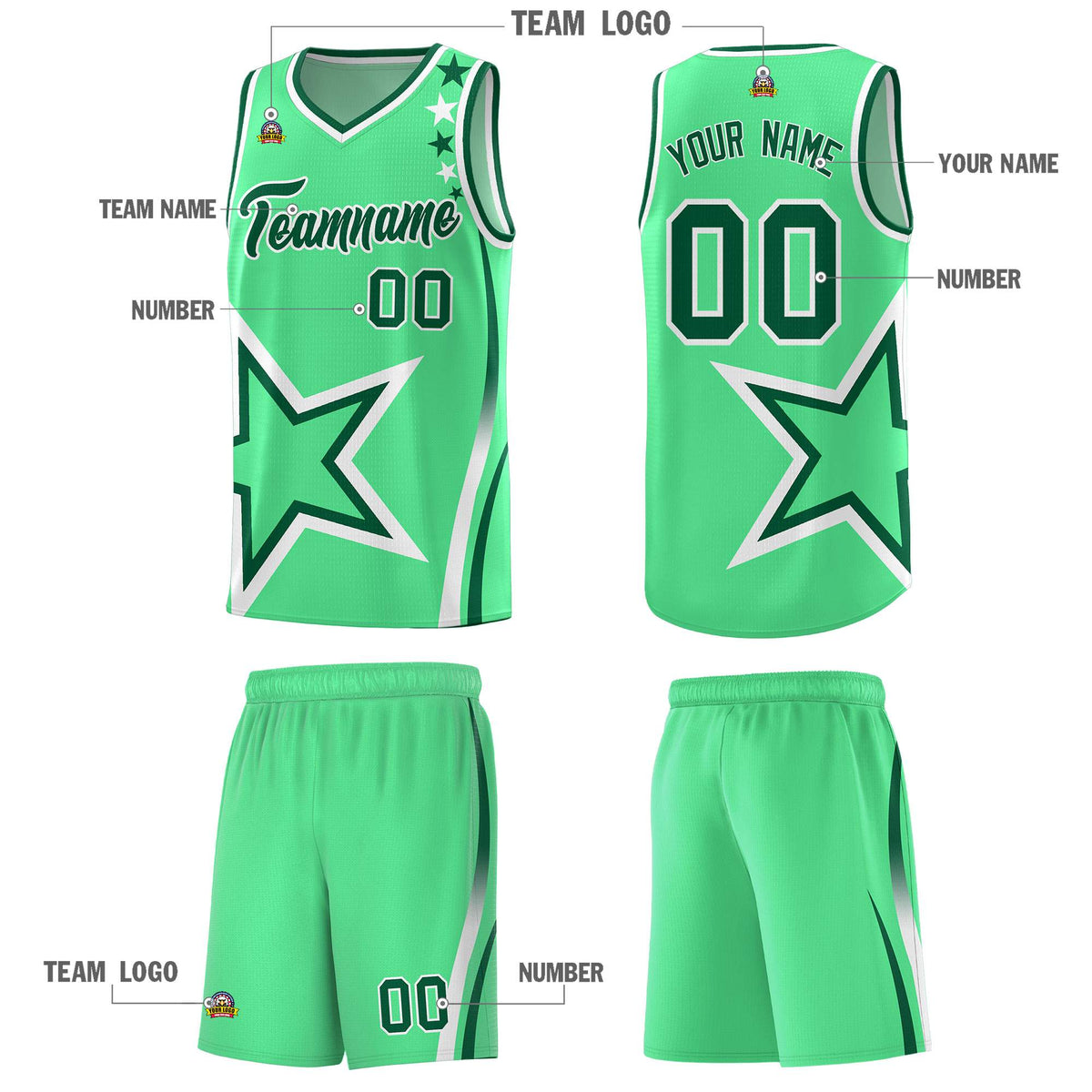 Custom Neon Green Navy-White Side Two-Tone Classic Sports Uniform Basketball Jersey |KXKSHOP