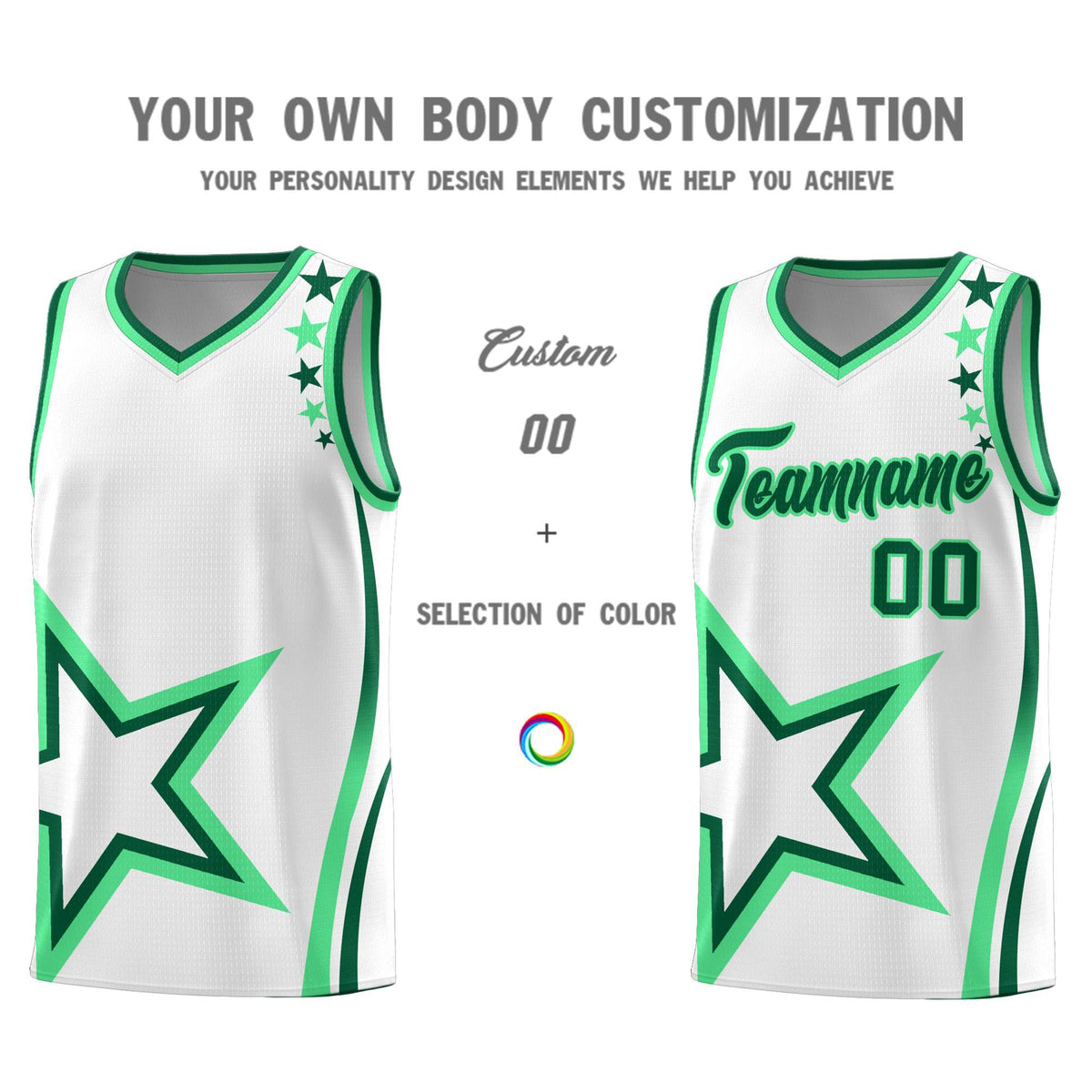 Custom Neon Green Navy-White Side Two-Tone Classic Sports Uniform Basketball Jersey |KXKSHOP