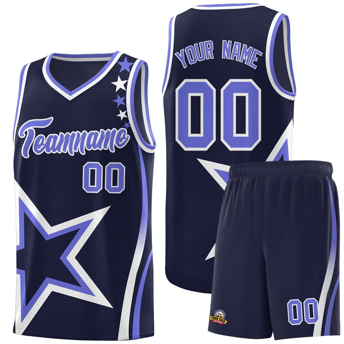 Custom Neon Green Navy-White Side Two-Tone Classic Sports Uniform Basketball Jersey |KXKSHOP