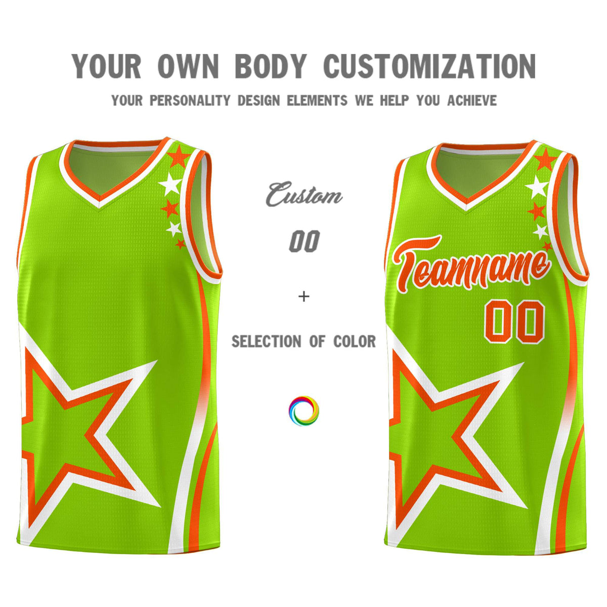 Custom Neon Green Navy-White Side Two-Tone Classic Sports Uniform Basketball Jersey |KXKSHOP