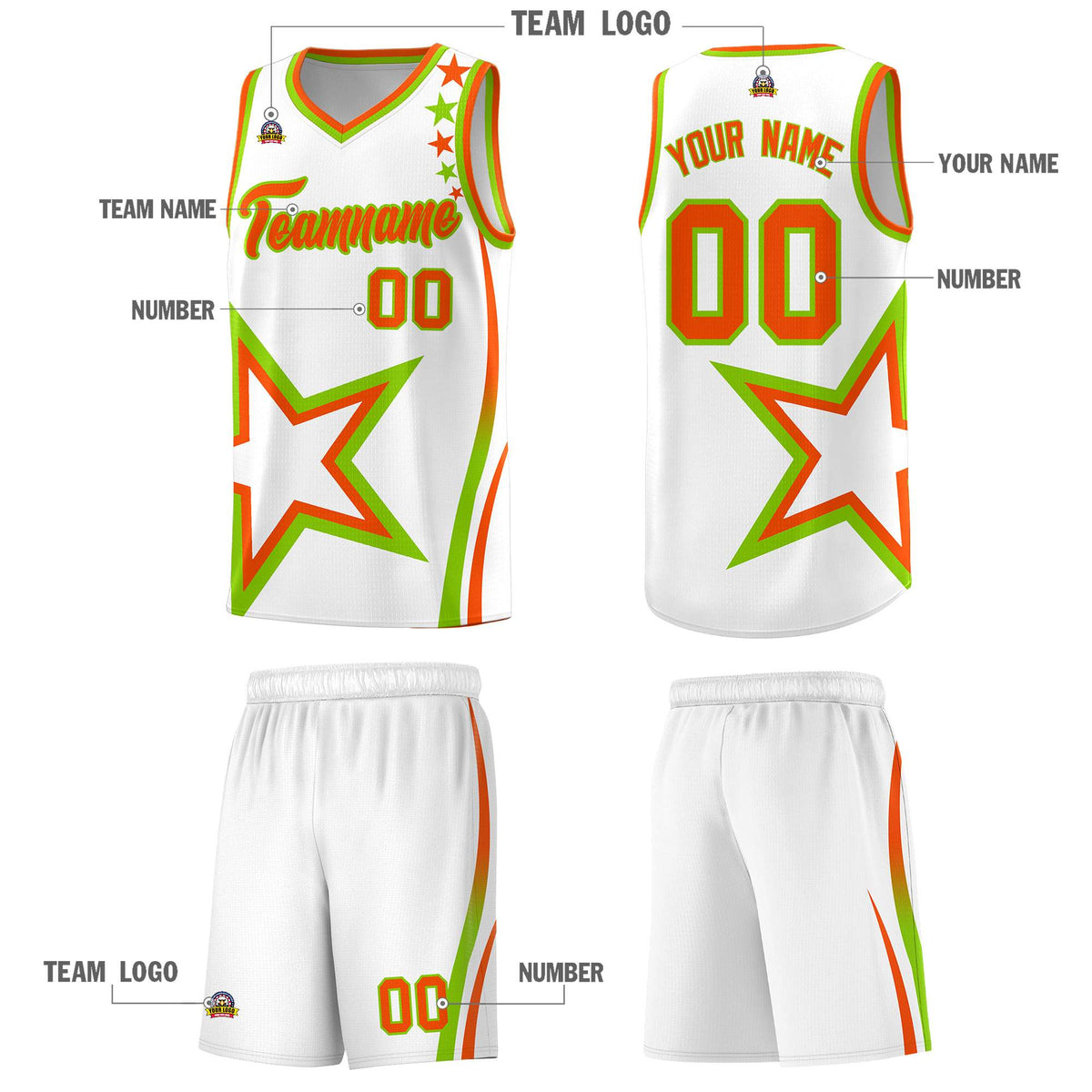 Custom Neon Green Navy-White Side Two-Tone Classic Sports Uniform Basketball Jersey |KXKSHOP