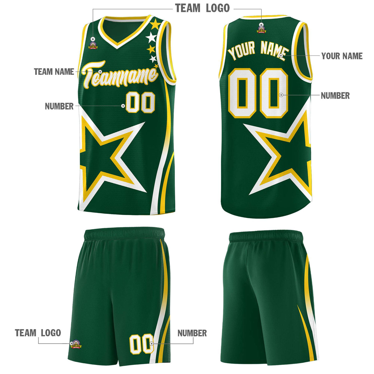 Custom Neon Green Navy-White Side Two-Tone Classic Sports Uniform Basketball Jersey |KXKSHOP
