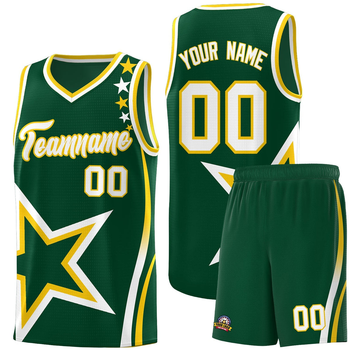 Custom Neon Green Navy-White Side Two-Tone Classic Sports Uniform Basketball Jersey |KXKSHOP