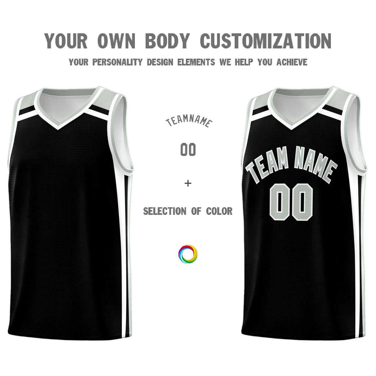 Custom Red Gray White Trendy Color Charge Series Sports Uniform Basketball Jersey