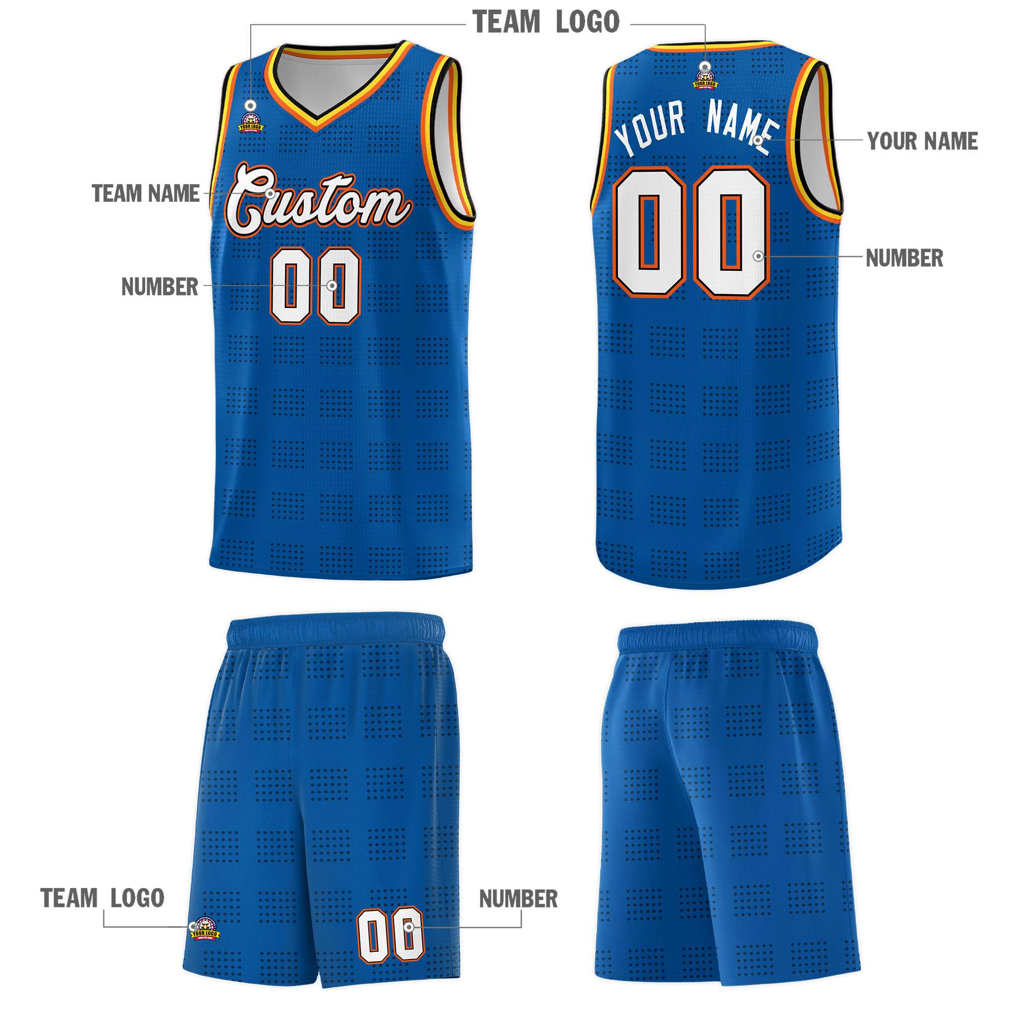 Custom Neon Green Navy-White Side Two-Tone Classic Sports Uniform Basketball Jersey |KXKSHOP