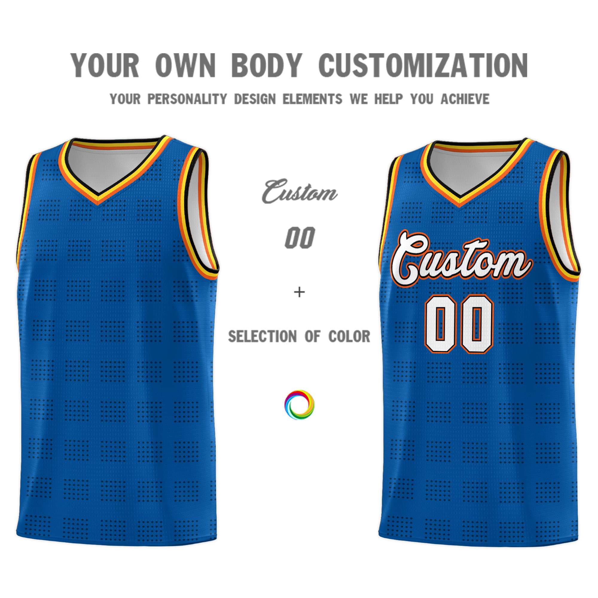 Custom Neon Green Navy-White Side Two-Tone Classic Sports Uniform Basketball Jersey |KXKSHOP