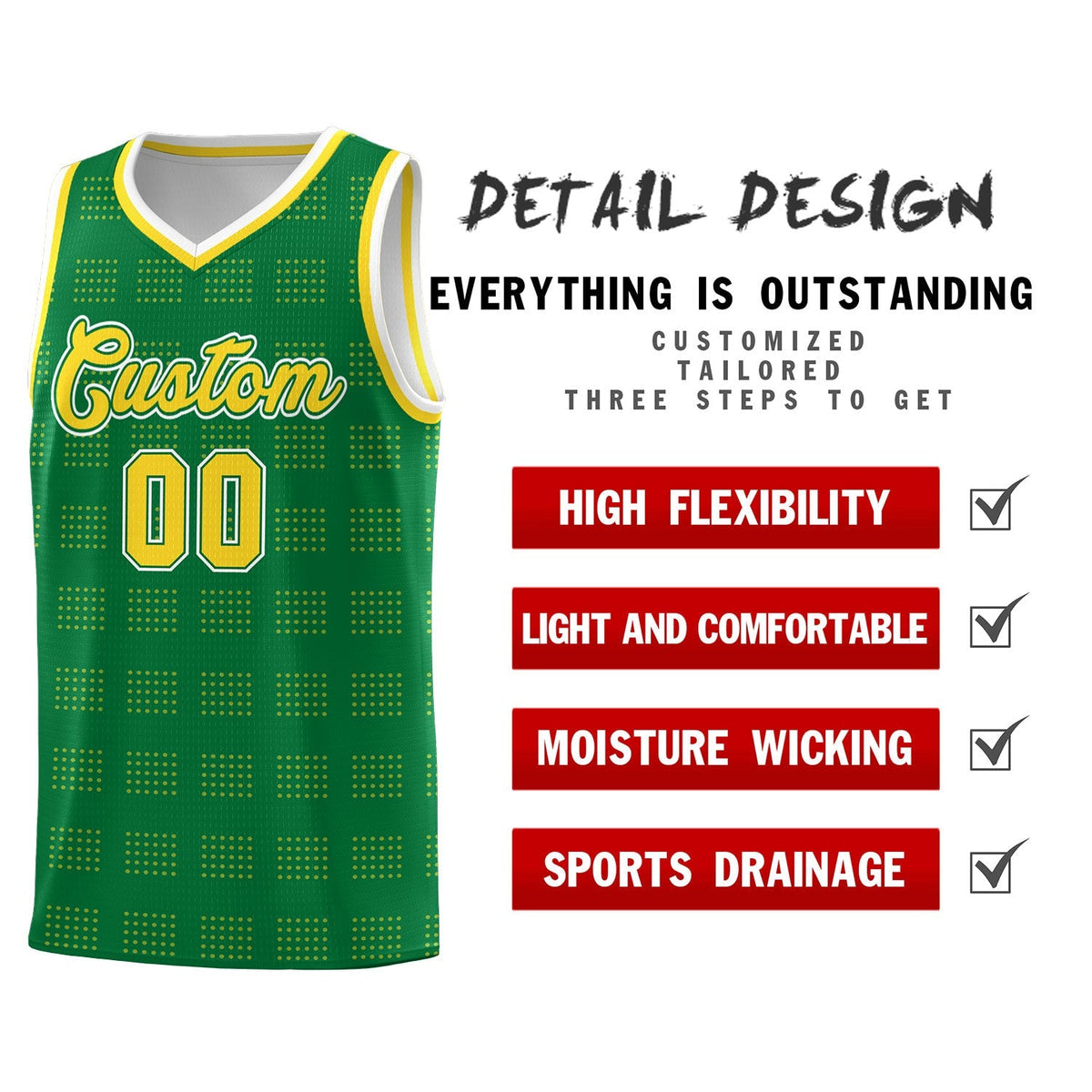 Custom Neon Green Navy-White Side Two-Tone Classic Sports Uniform Basketball Jersey |KXKSHOP