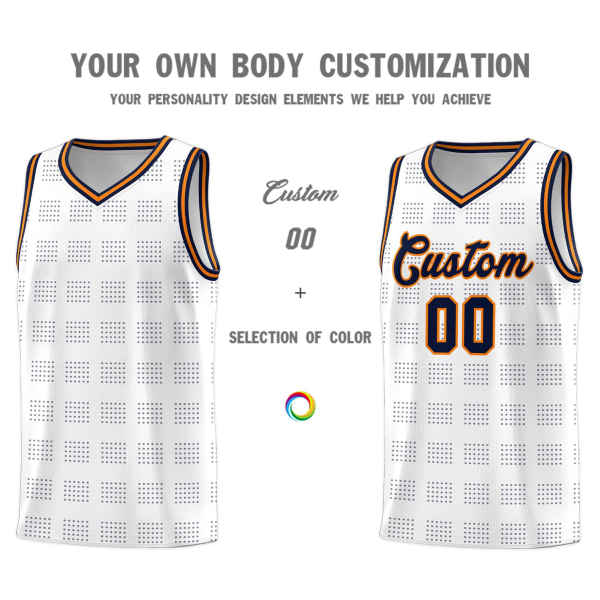 Custom Neon Green Navy-White Side Two-Tone Classic Sports Uniform Basketball Jersey |KXKSHOP