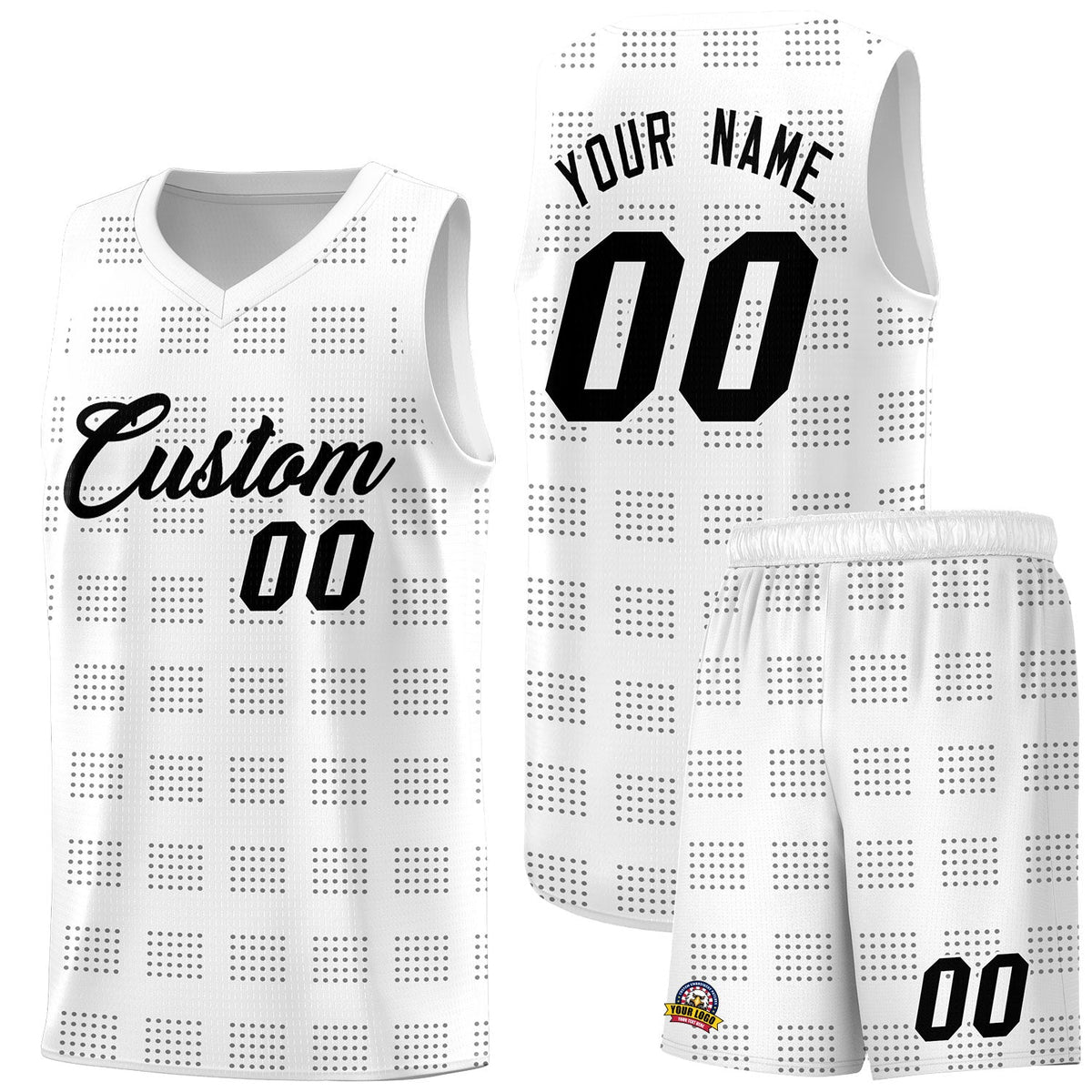 Custom Neon Green Navy-White Side Two-Tone Classic Sports Uniform Basketball Jersey |KXKSHOP