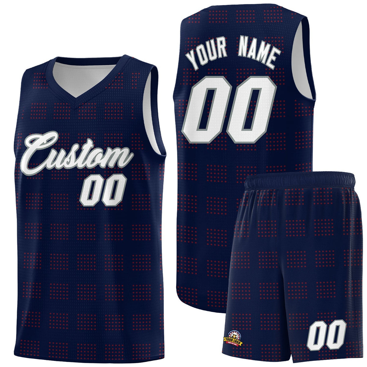 Custom Neon Green Navy-White Side Two-Tone Classic Sports Uniform Basketball Jersey |KXKSHOP